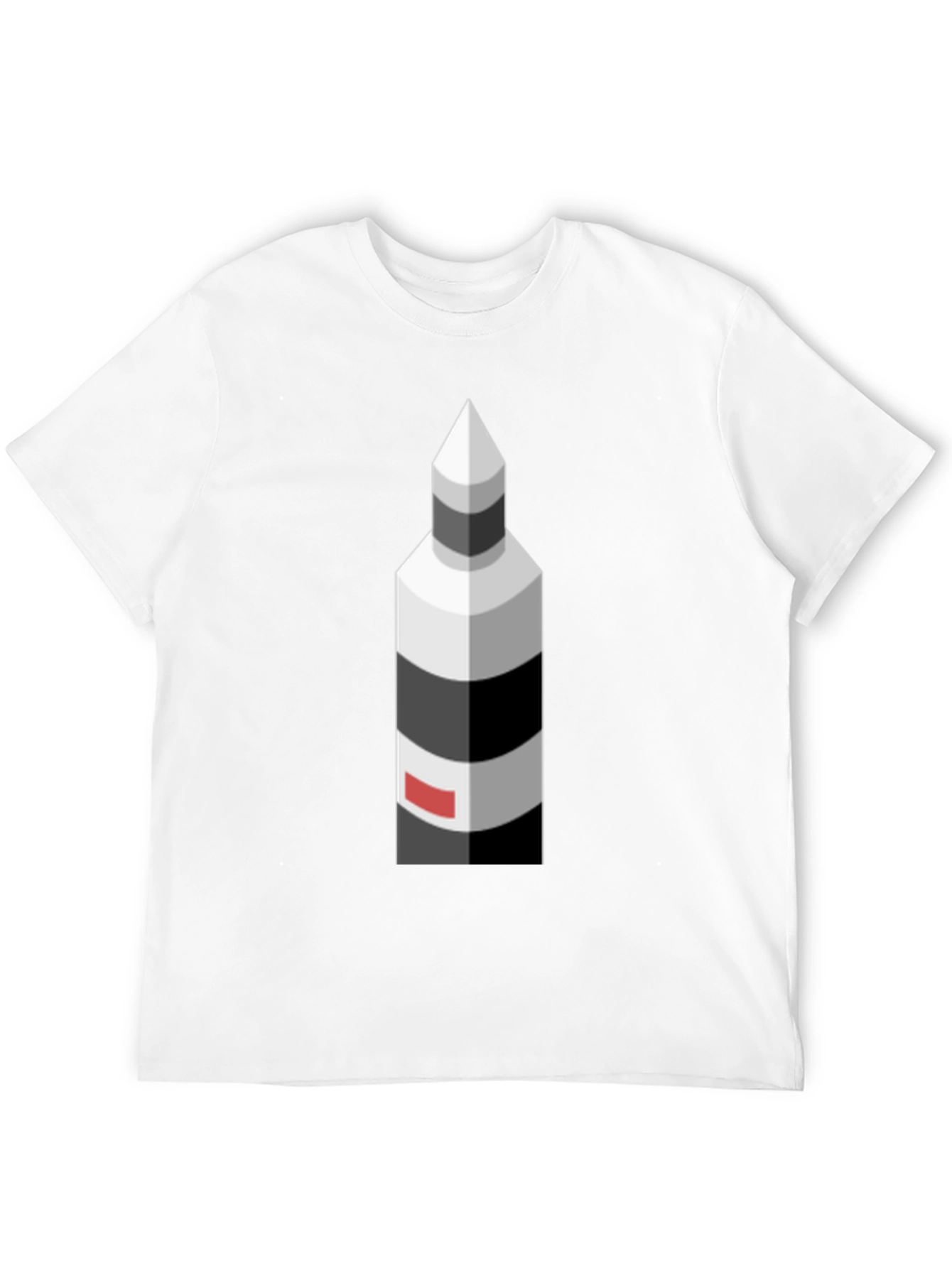Isometric Lighthouse Graphic Tee - Stylish & Unique