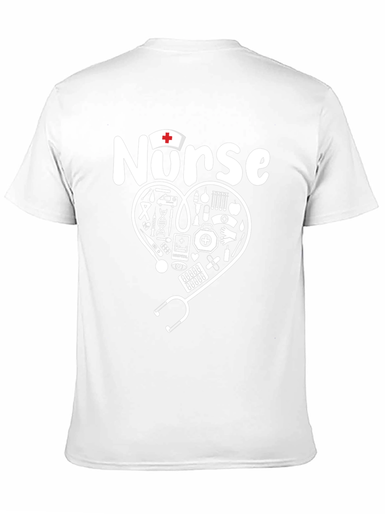 Nurse Heart Graphic Tee - Medical Professional Apparel