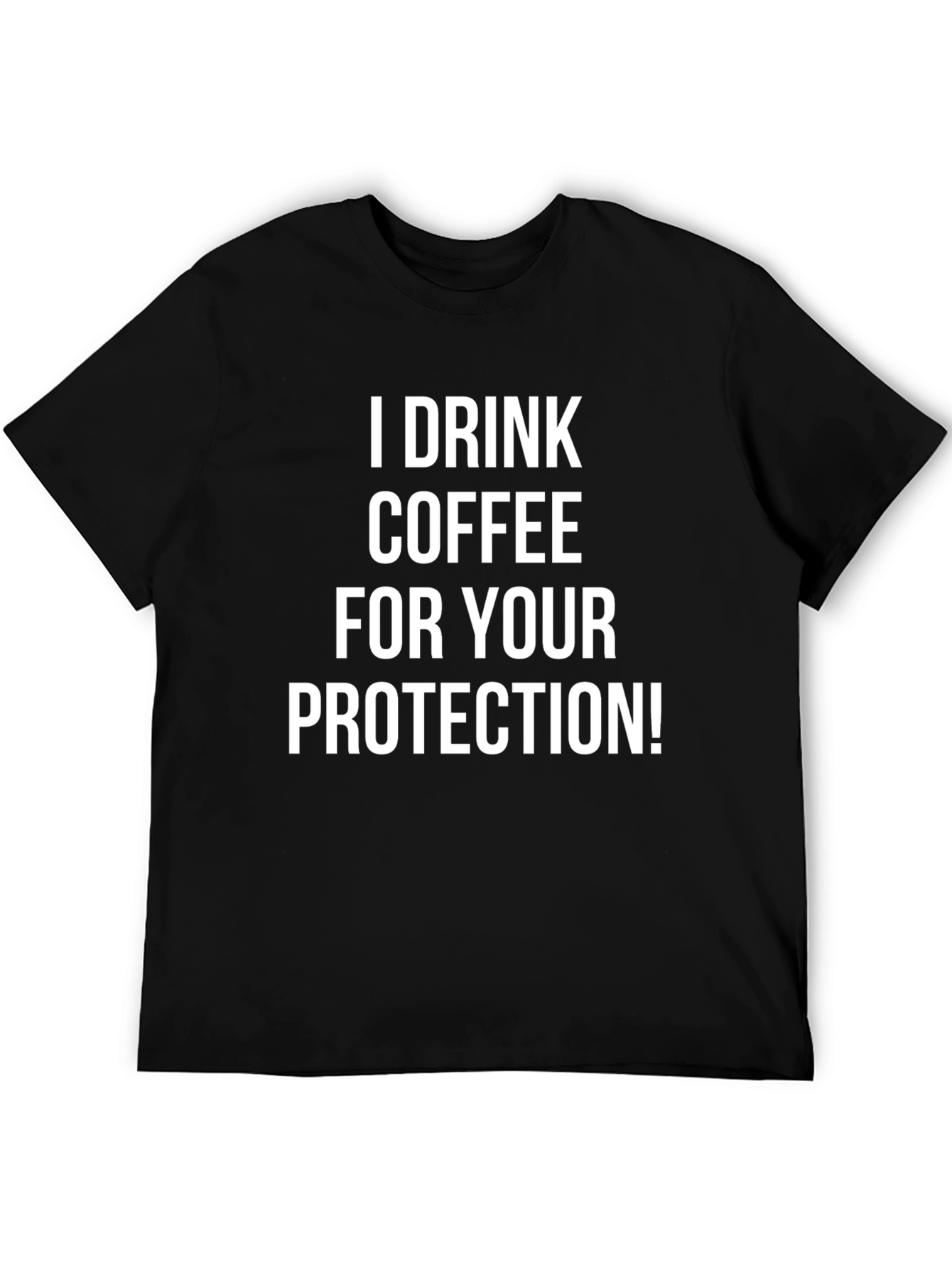 Coffee Drinker Protective Humor Graphic Tee