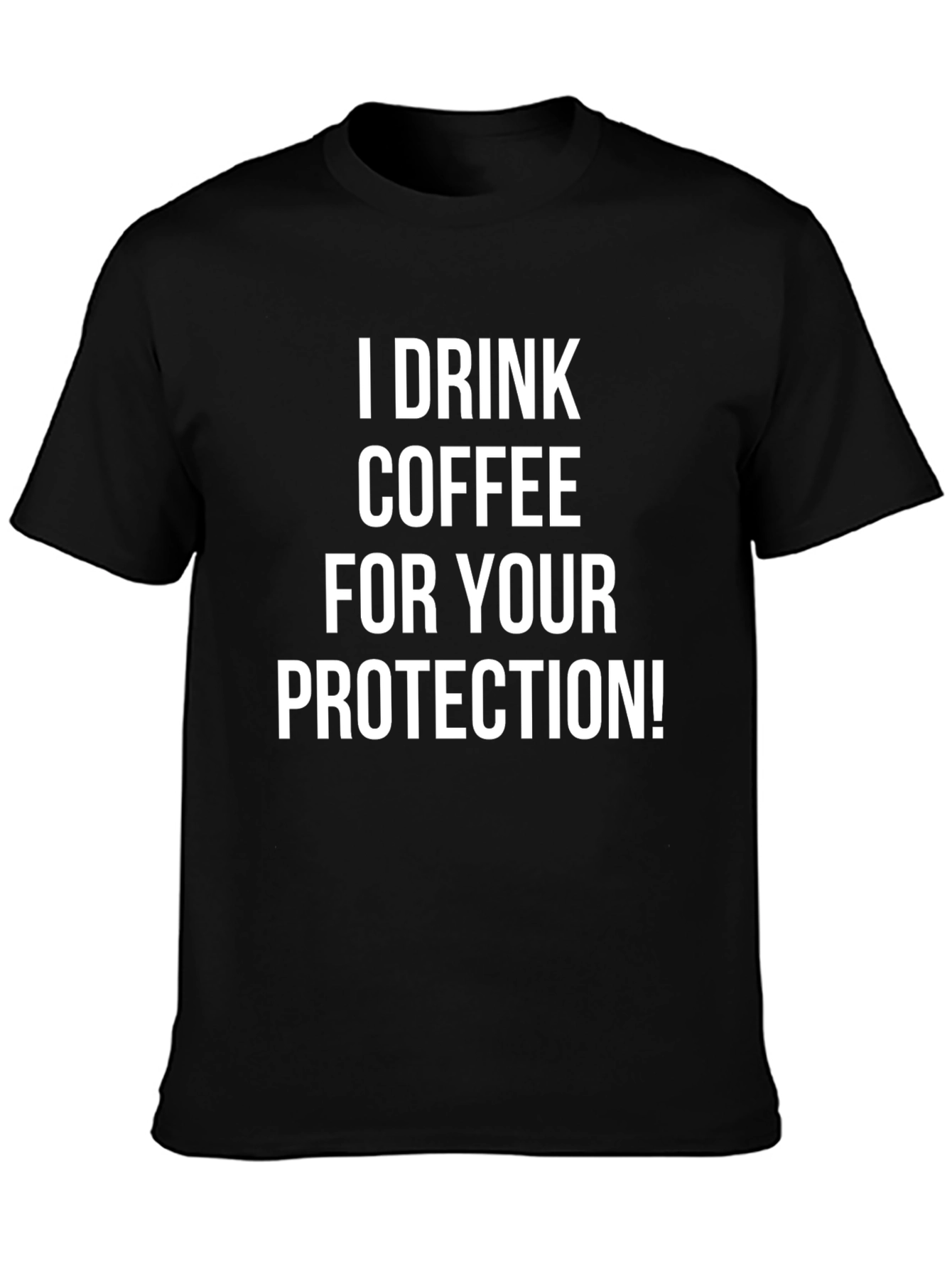 Coffee Drinker Protective Humor Graphic Tee