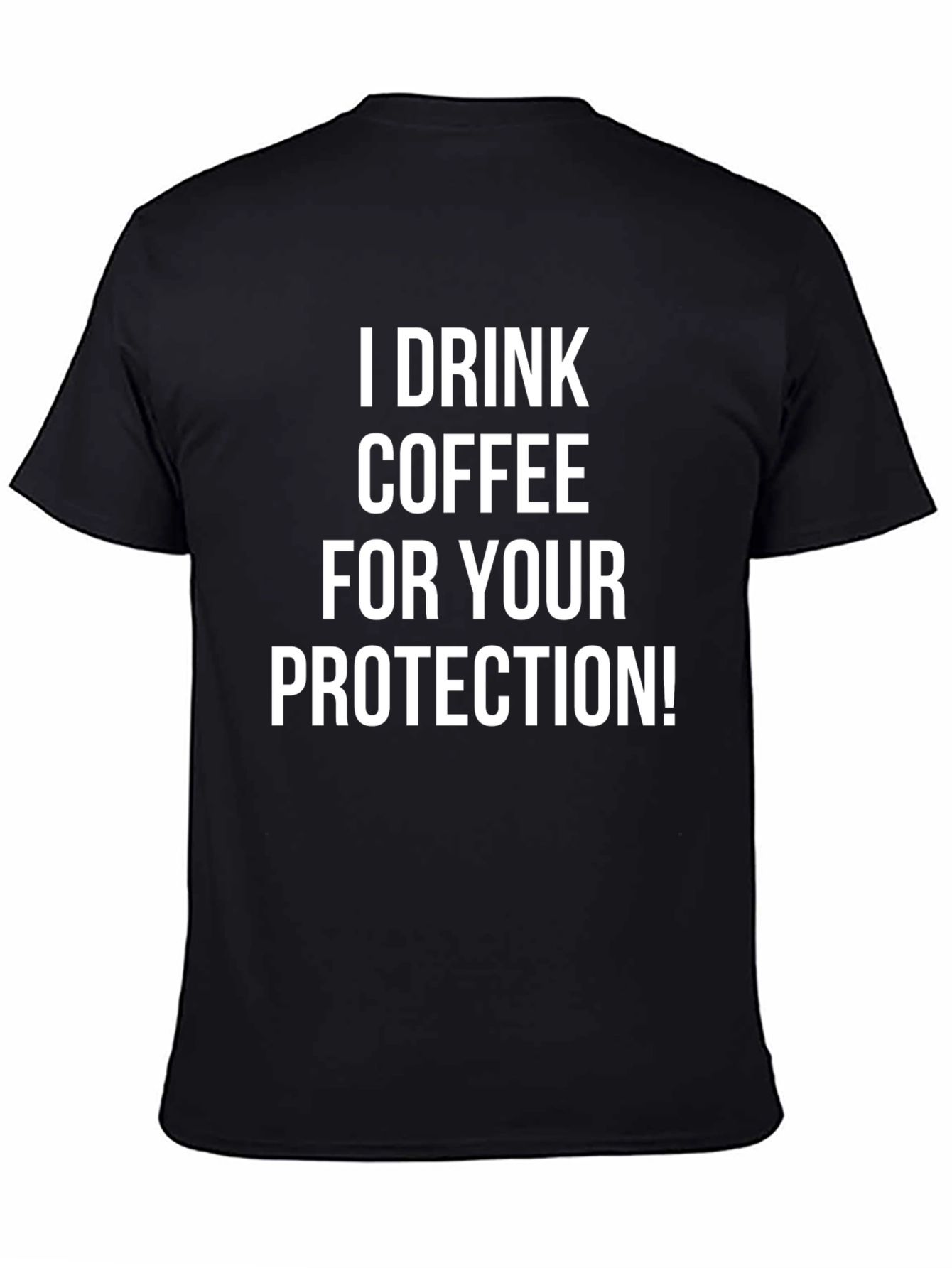 Coffee Drinker Protective Humor Graphic Tee