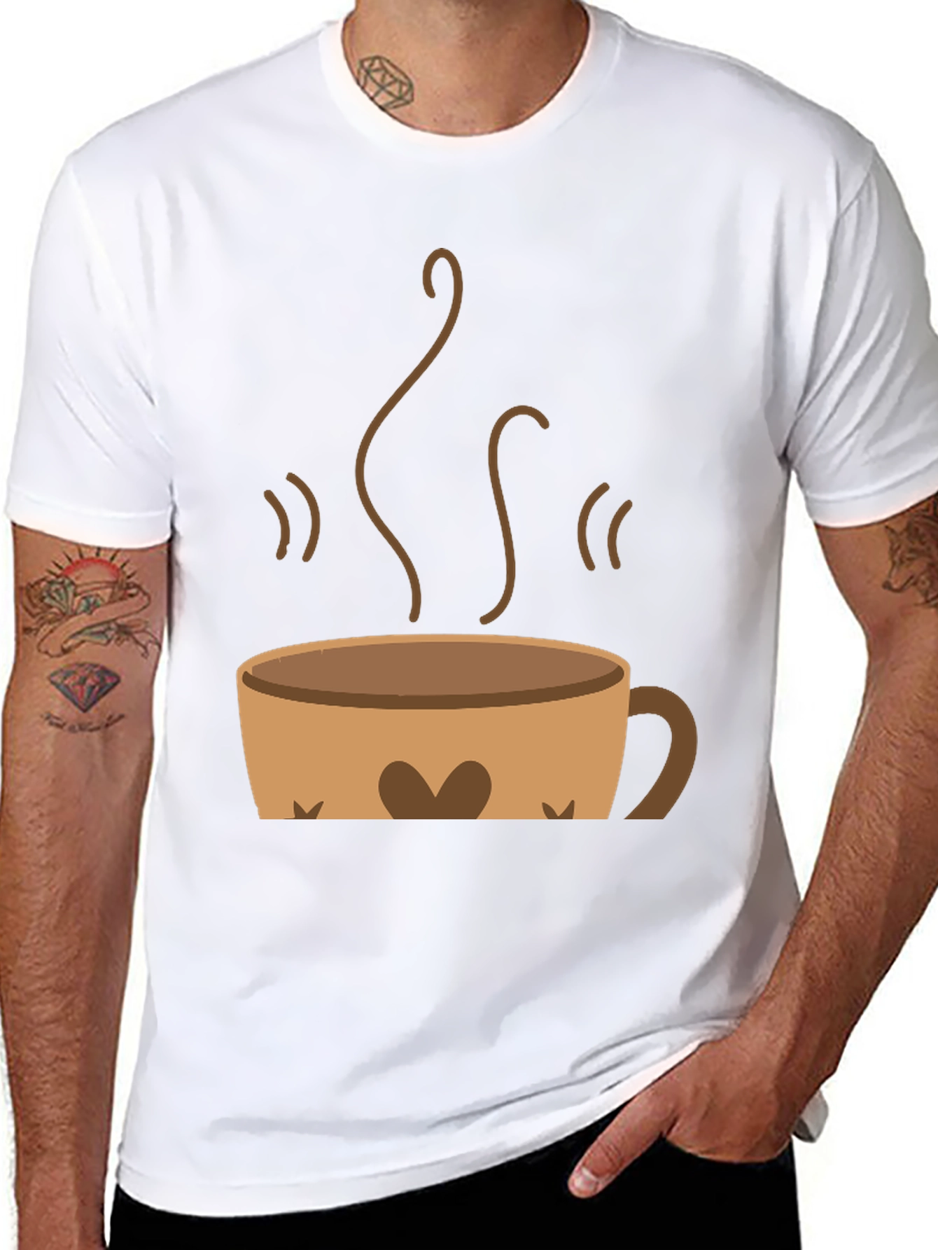 Coffee Cup Graphic Tee - Brewtiful Design