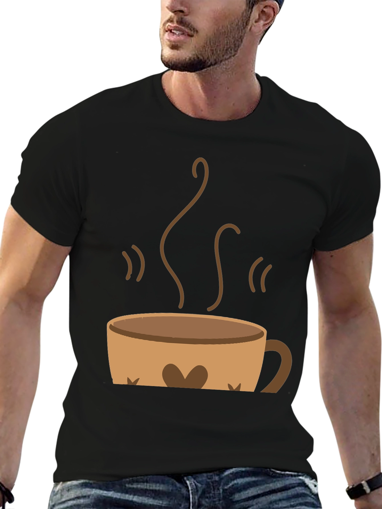 Coffee Cup Graphic Tee - Brewtiful Design