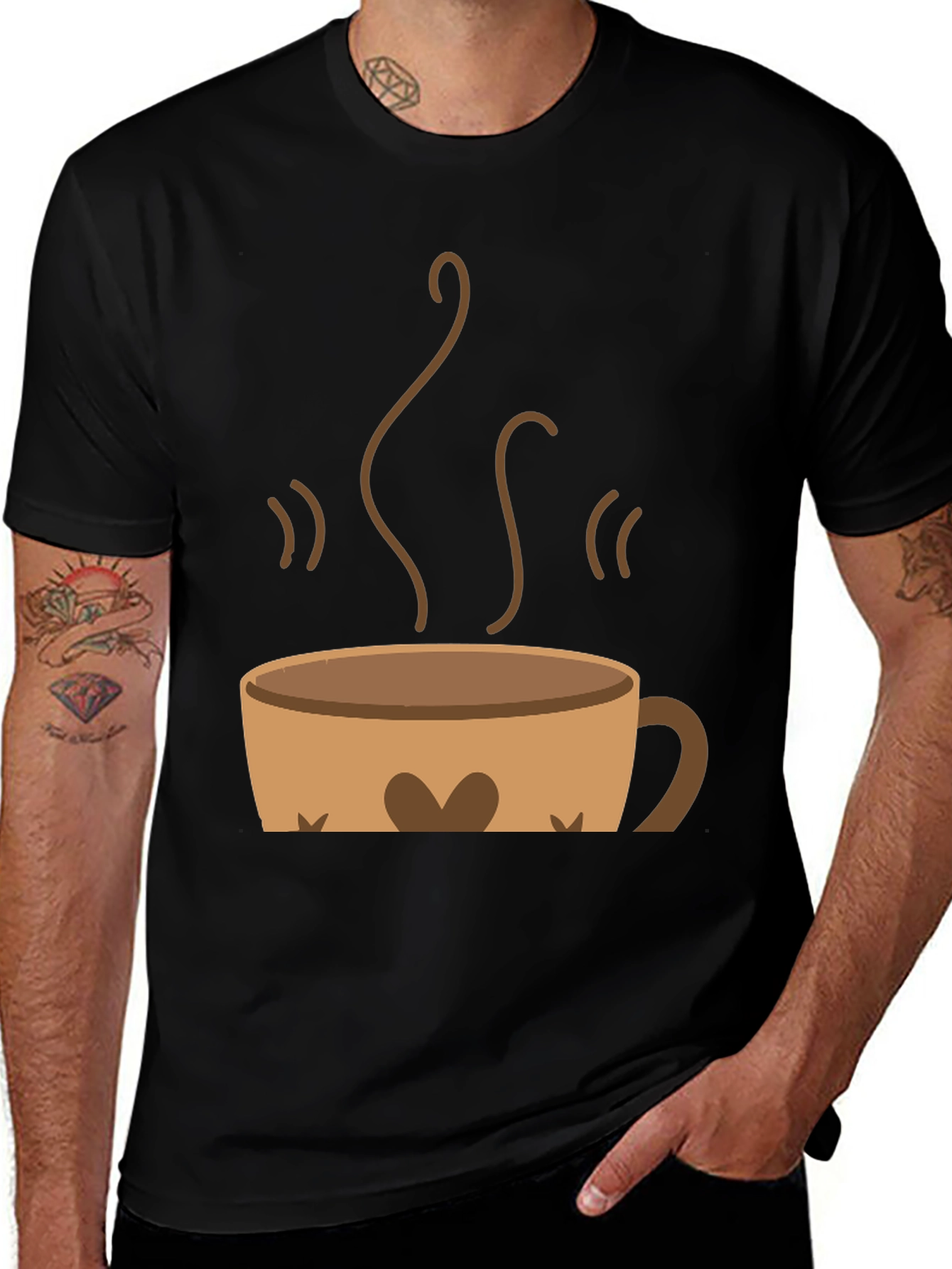 Coffee Cup Graphic Tee - Brewtiful Design