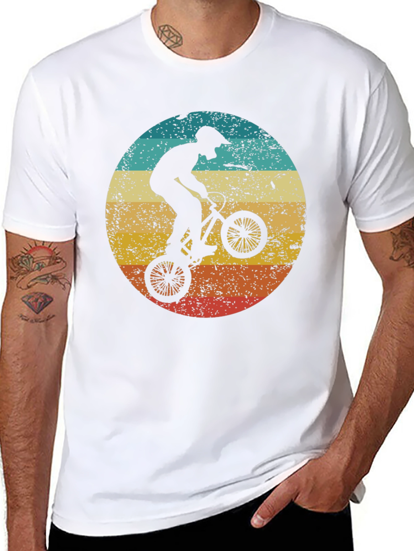 Retro BMX Rider Graphic Tee