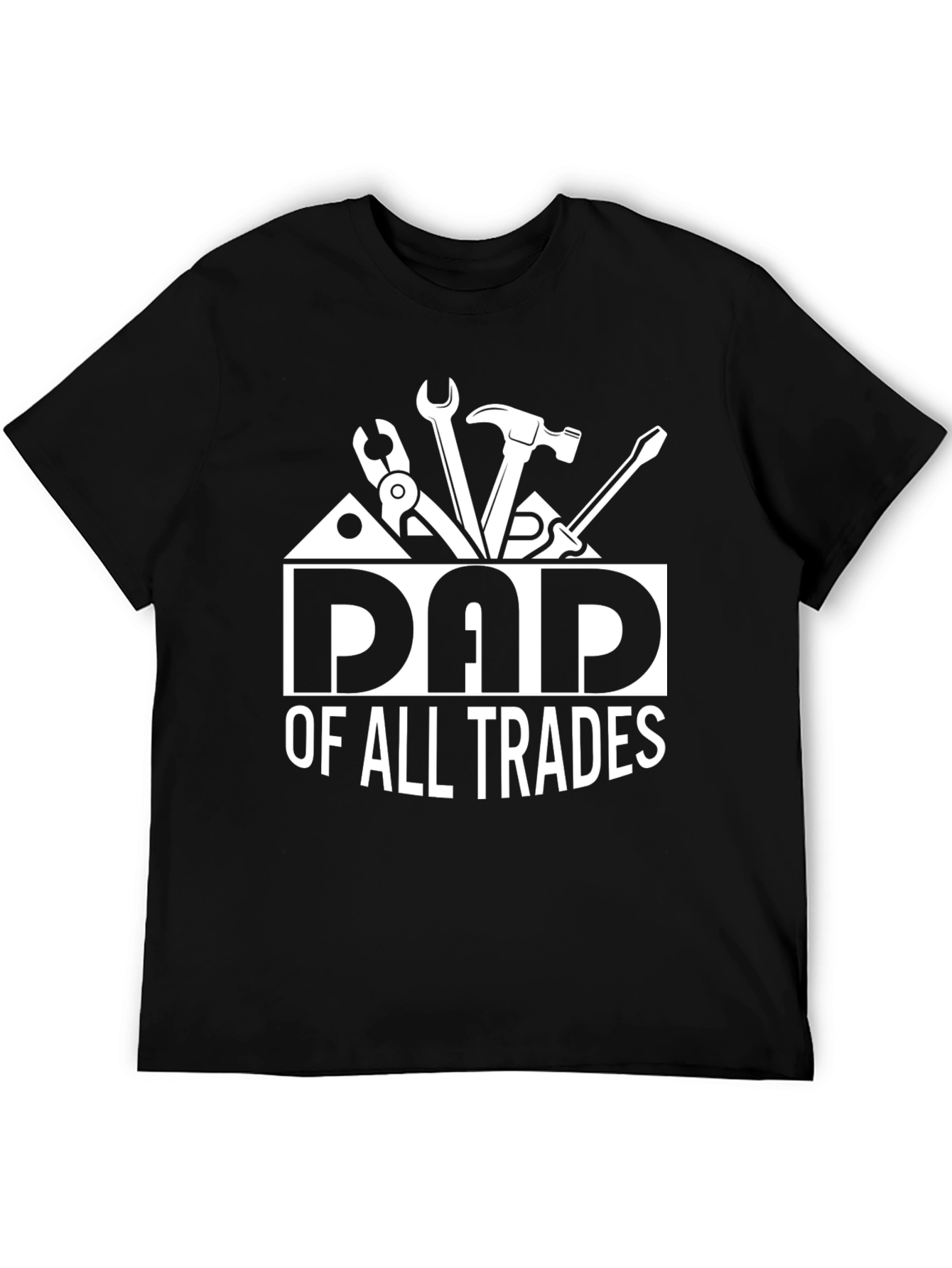 Dad of All Trades Graphic T-Shirt - Black