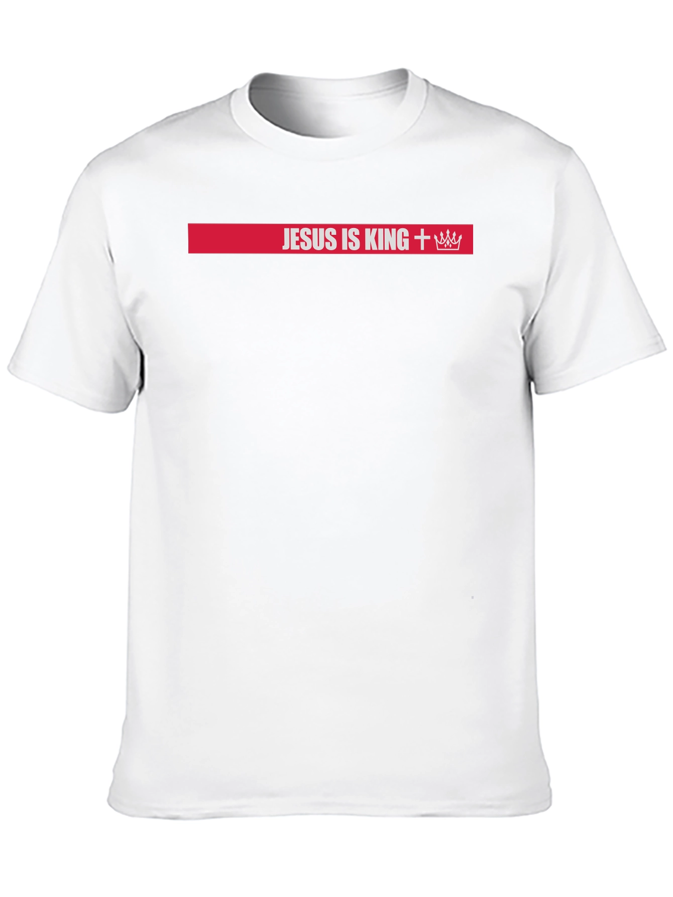 Jesus is King T-Shirt: Red Bar Design