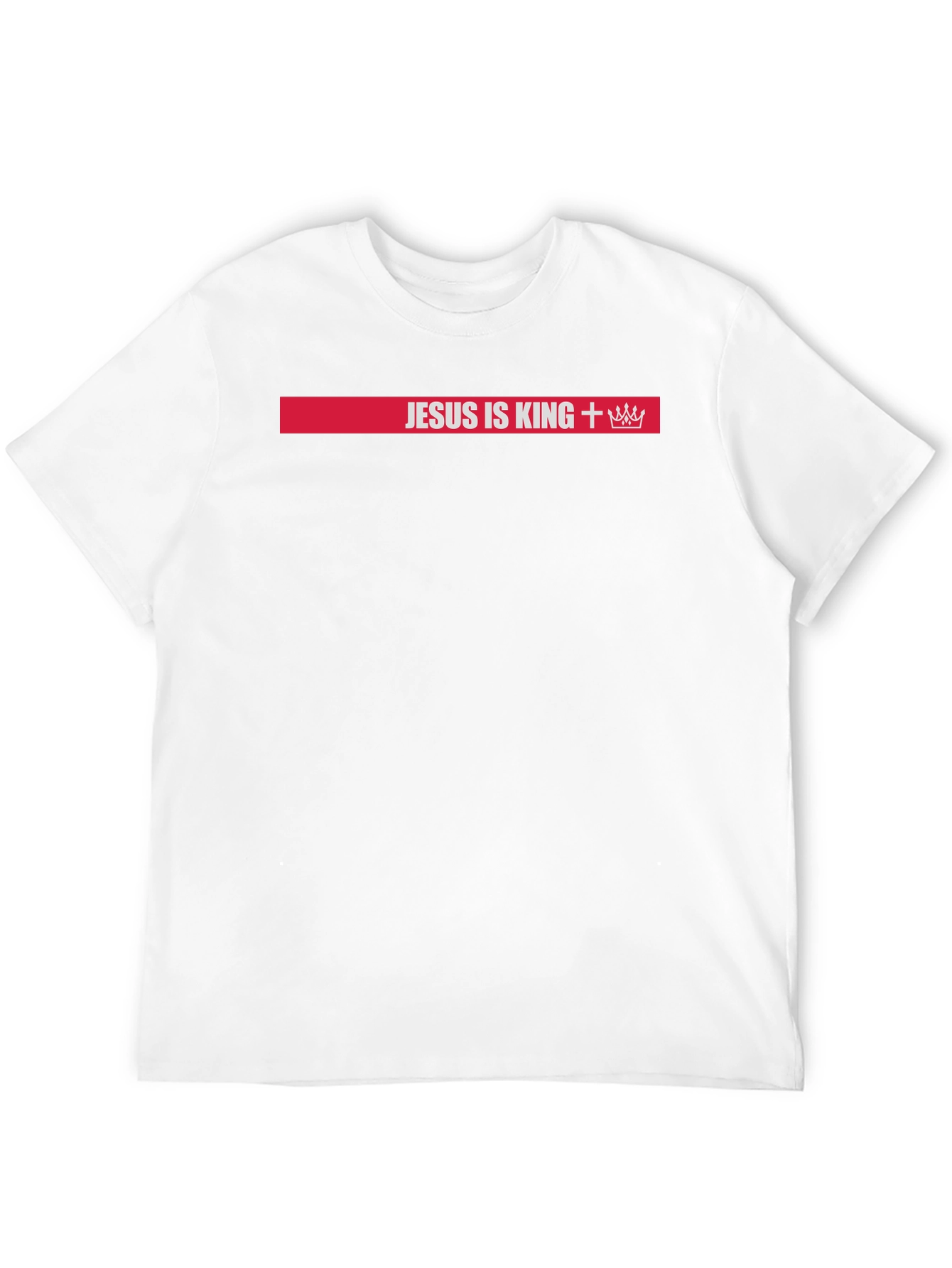 Jesus is King T-Shirt: Red Bar Design