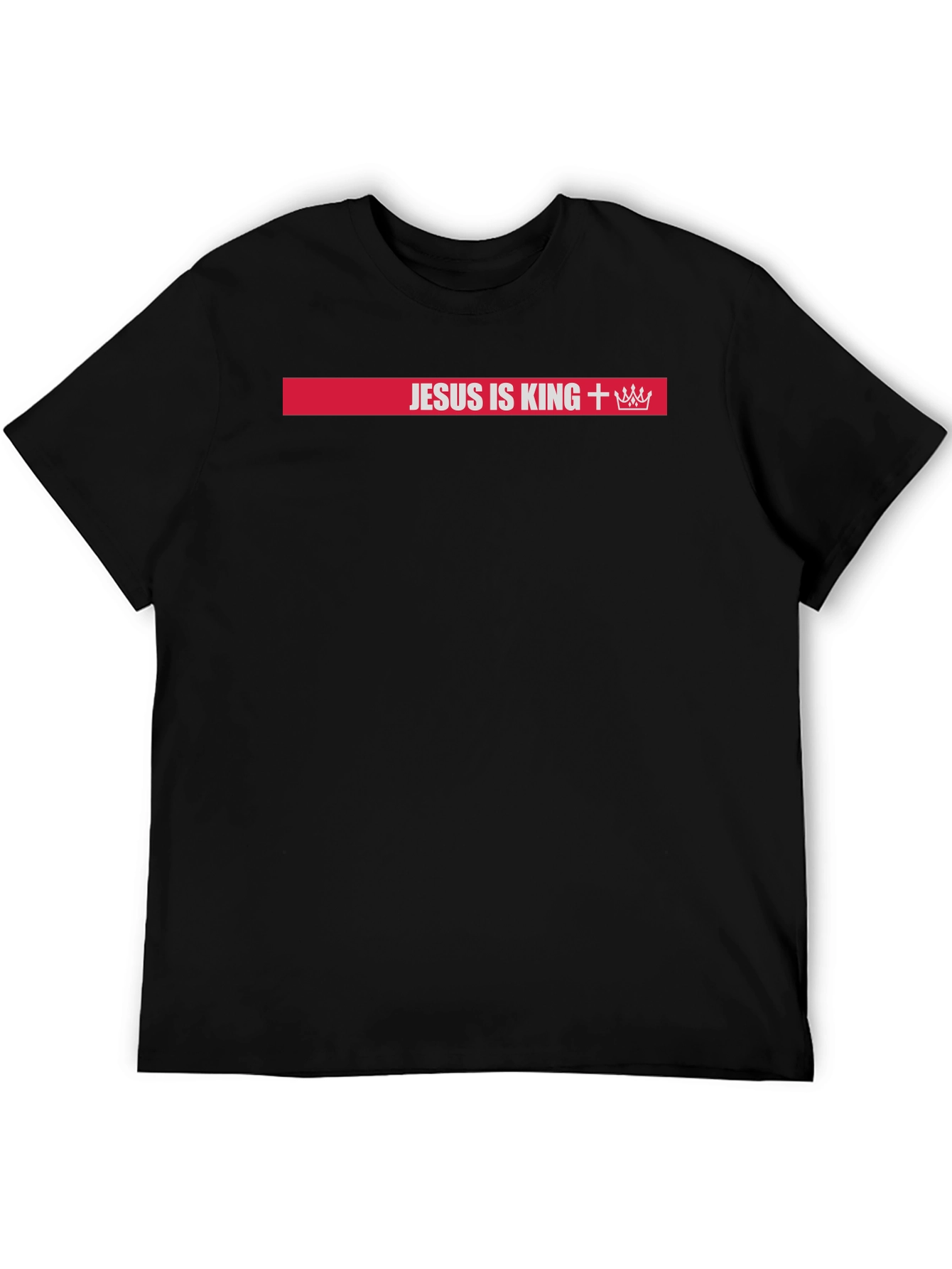 Jesus is King T-Shirt: Red Bar Design