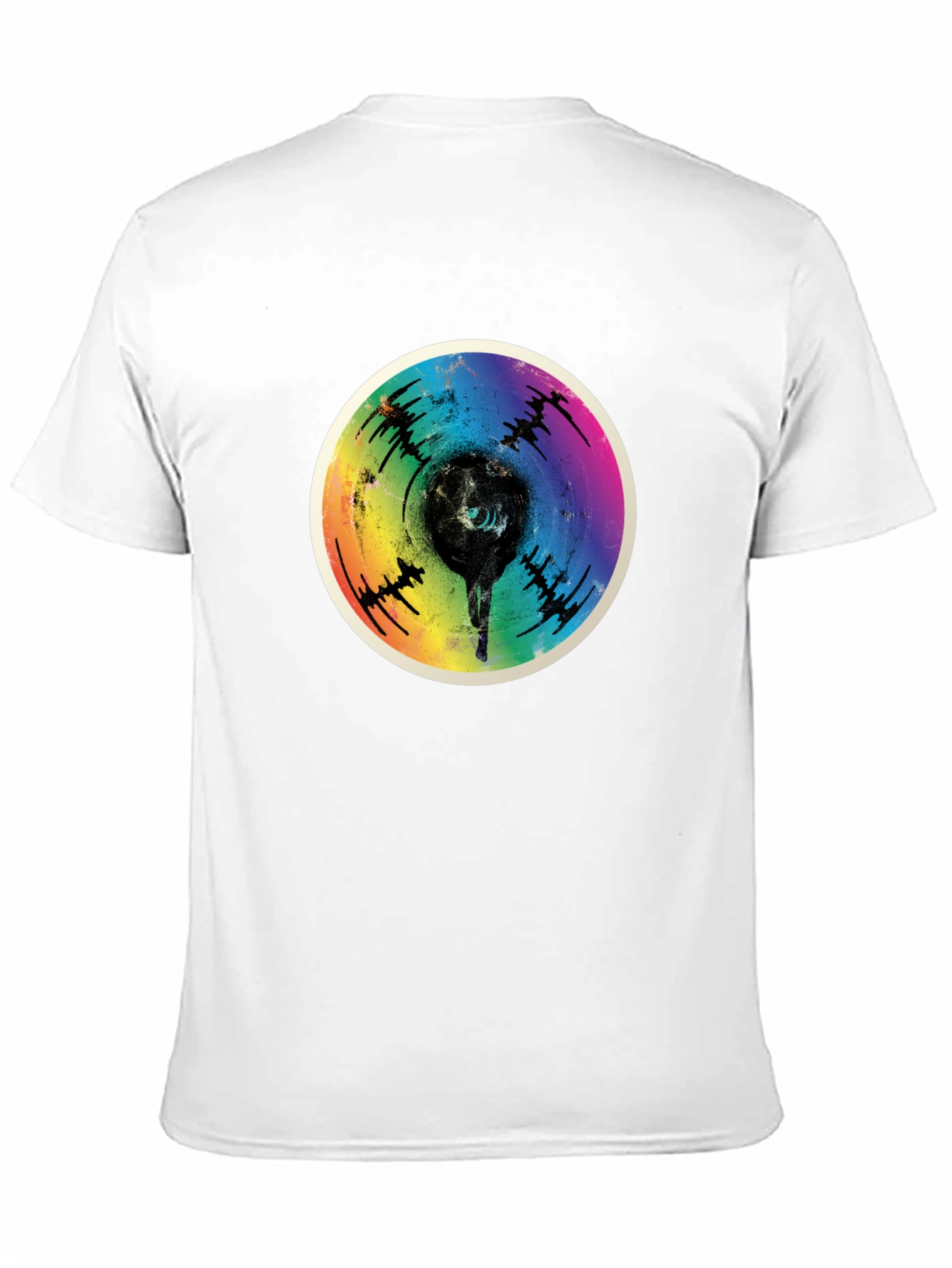 Retro Rainbow Record Fist T-Shirt