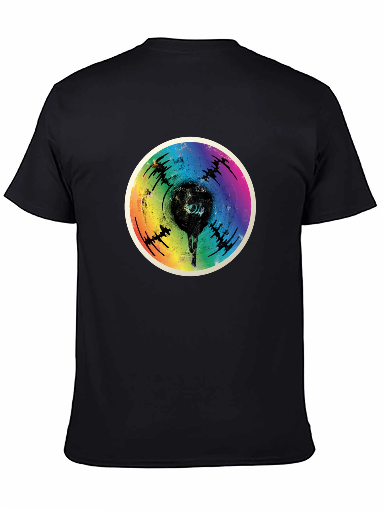 Retro Rainbow Record Fist T-Shirt