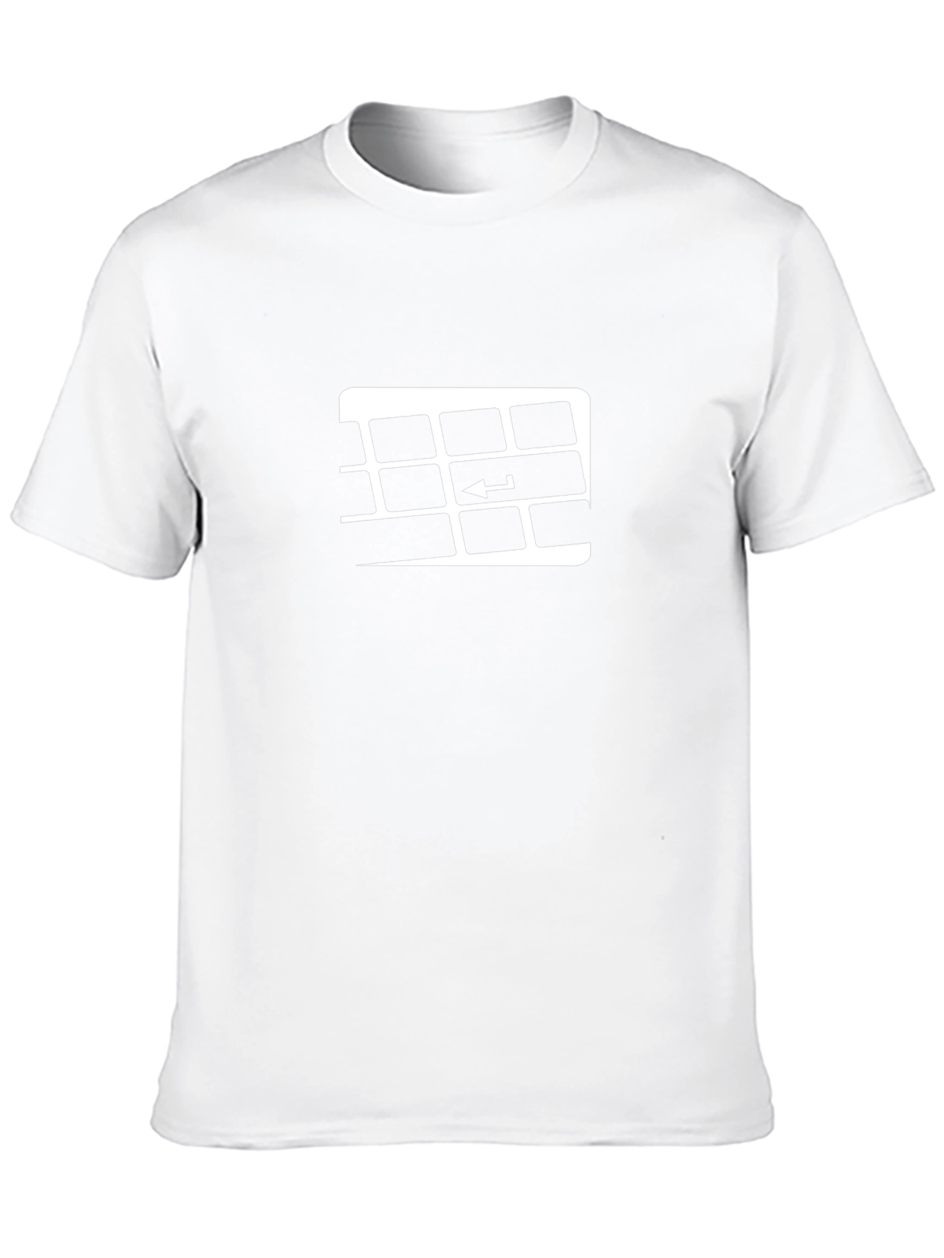 Keyboard Enter Key Graphic Black T-Shirt