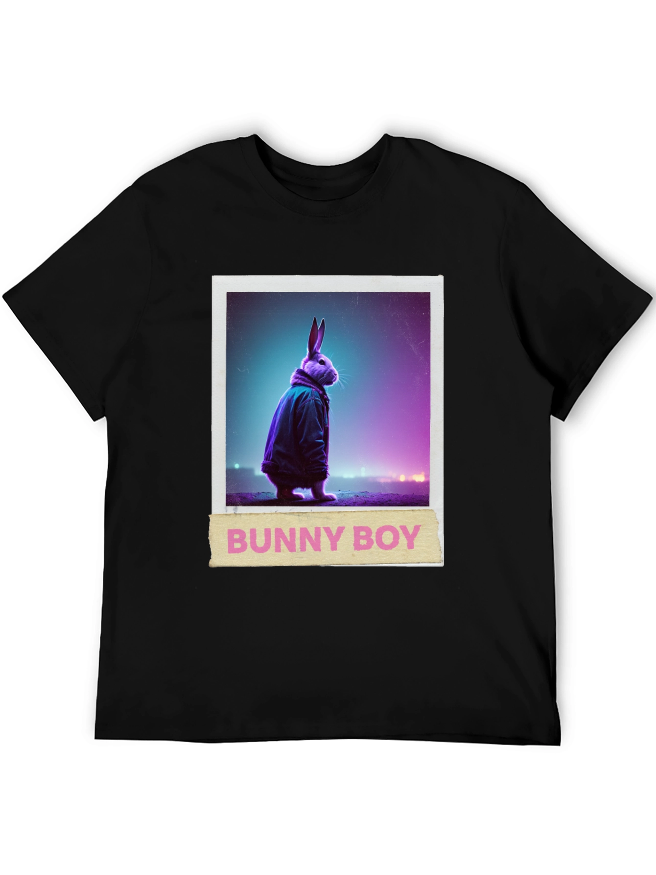 Bunny Boy Graphic Tee - Trendy Casual Wear