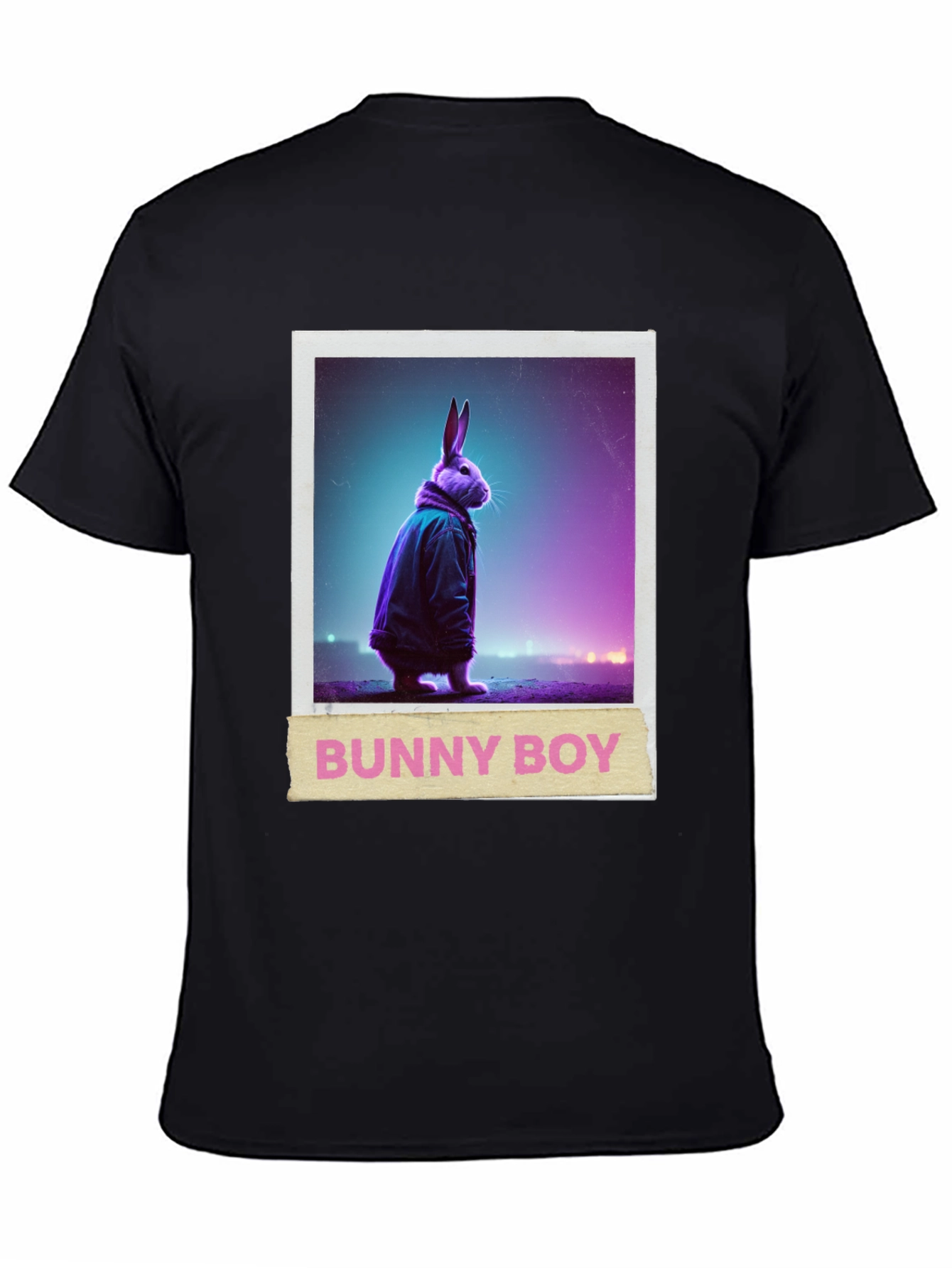 Bunny Boy Graphic Tee - Trendy Casual Wear