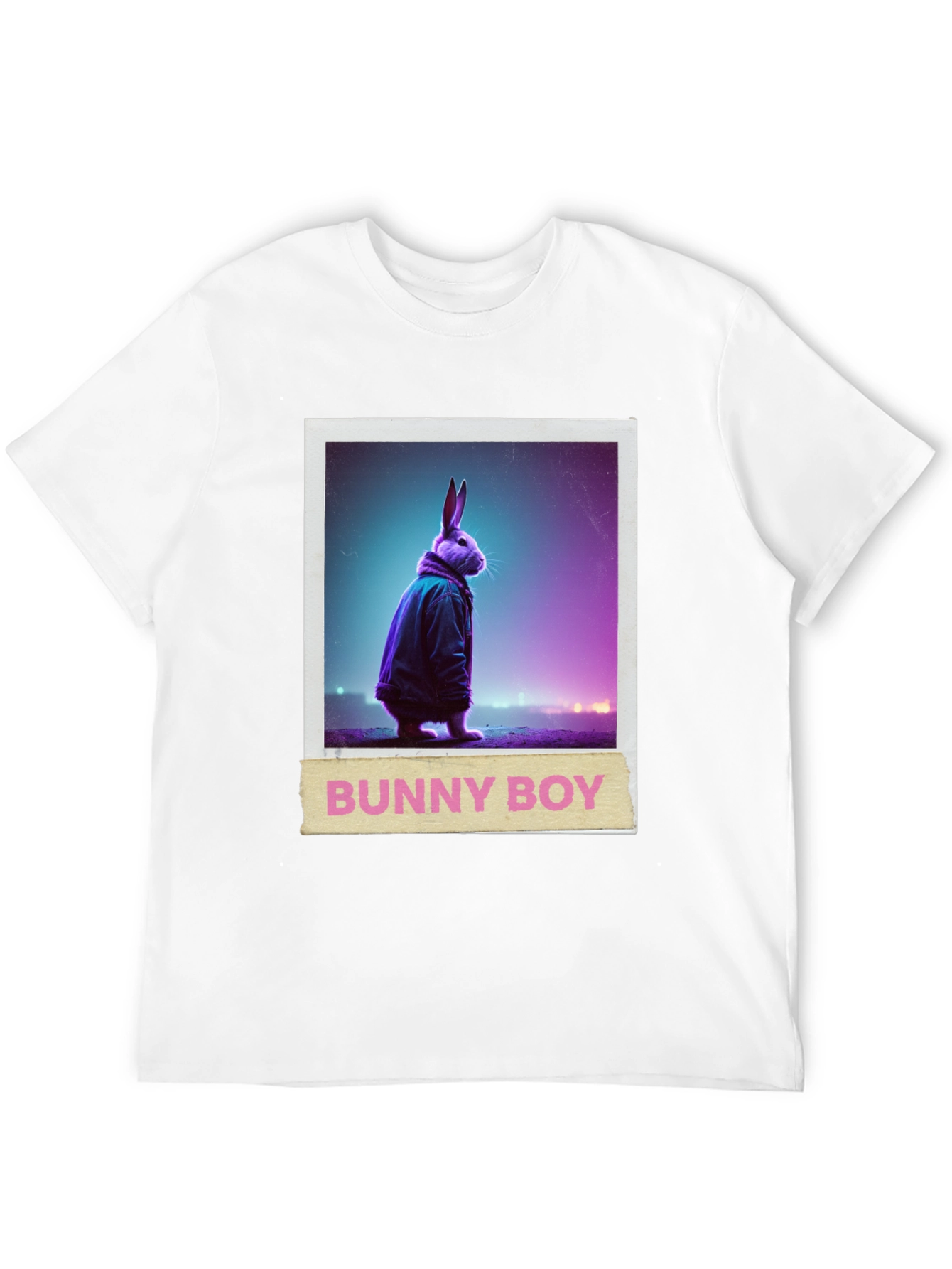 Bunny Boy Graphic Tee - Trendy Casual Wear