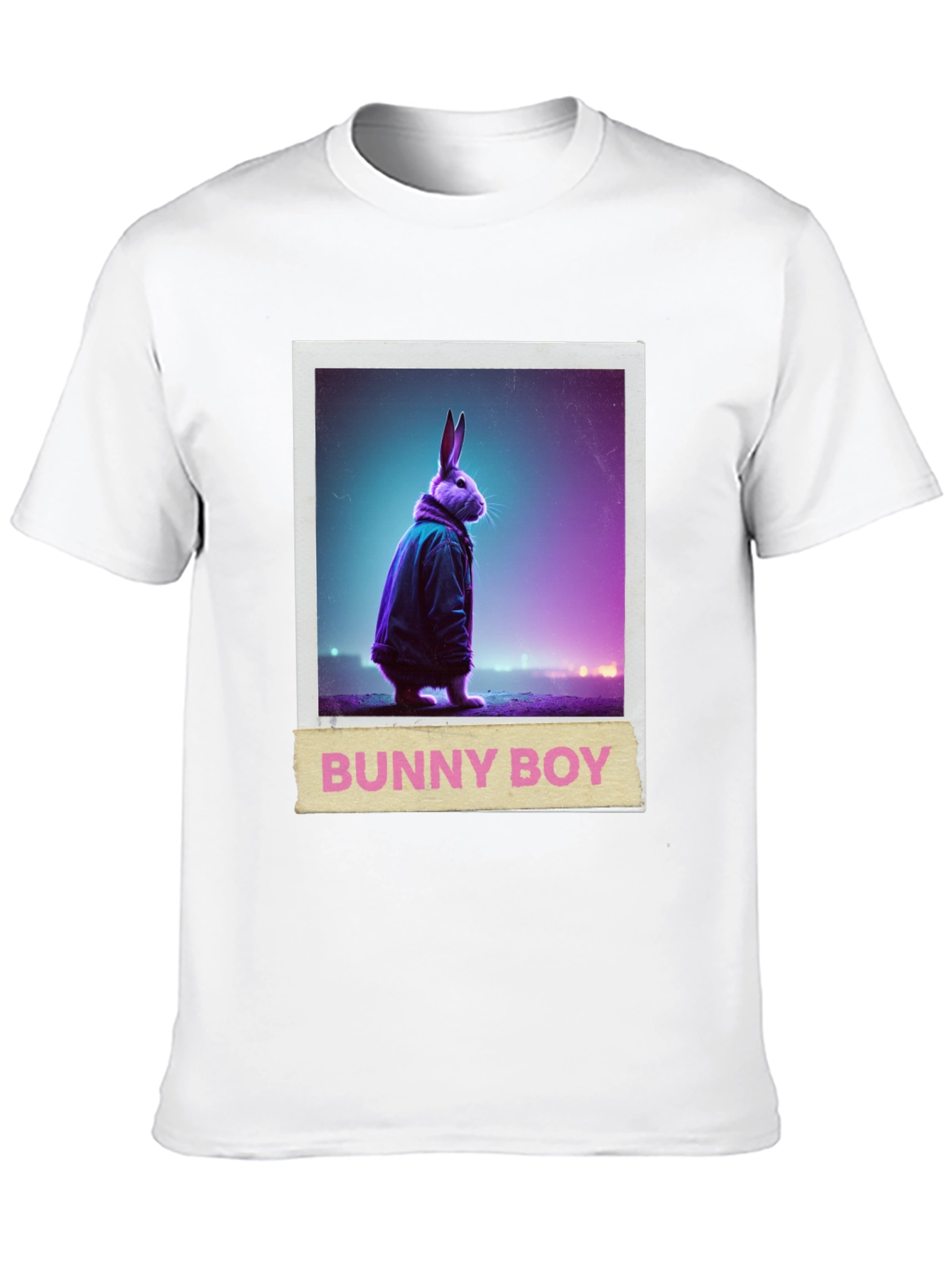 Bunny Boy Graphic Tee - Trendy Casual Wear