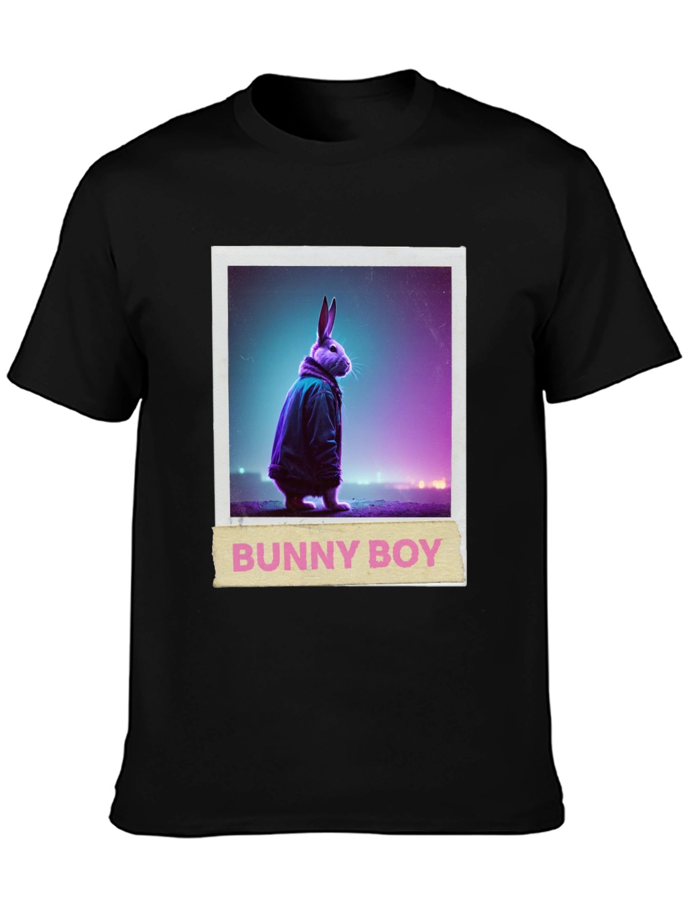Bunny Boy Graphic Tee - Trendy Casual Wear