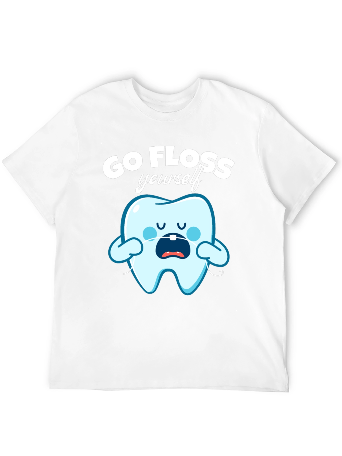 Go Floss Yourself Funny Tooth T-Shirt