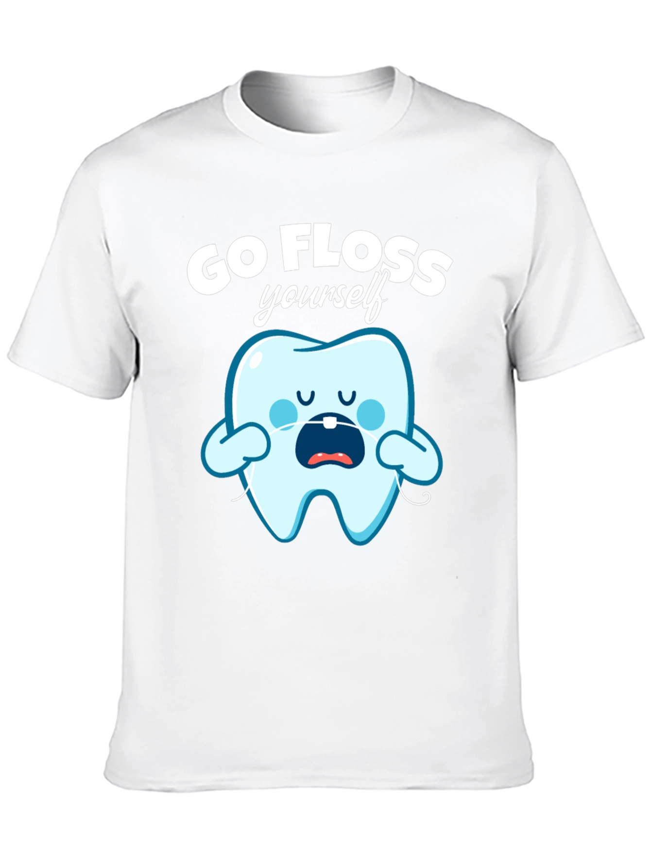 Go Floss Yourself Funny Tooth T-Shirt