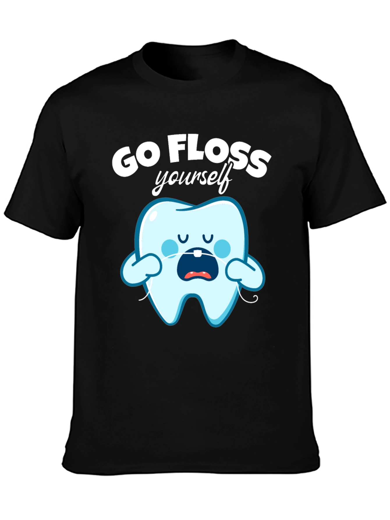 Go Floss Yourself Funny Tooth T-Shirt