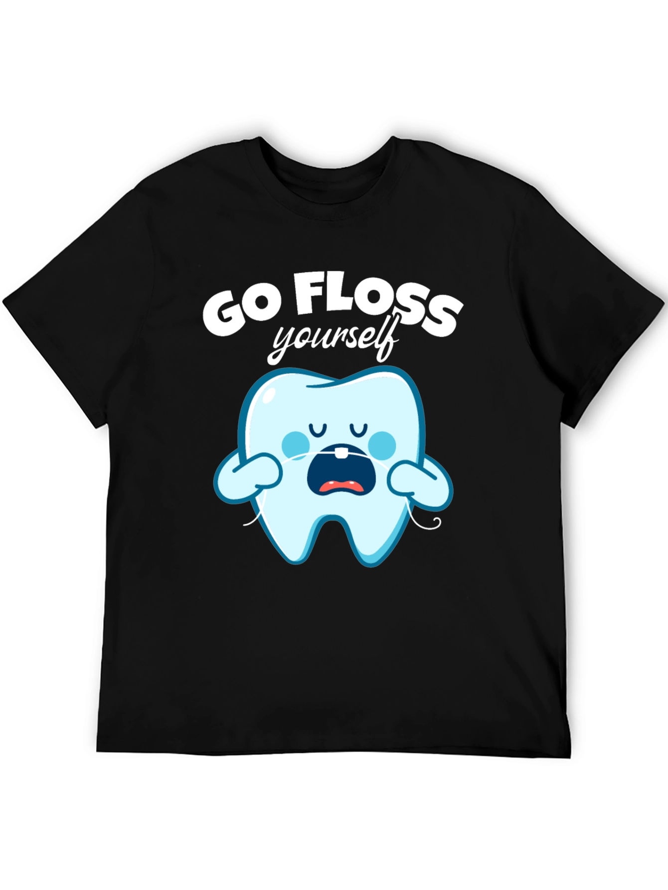 Go Floss Yourself Funny Tooth T-Shirt