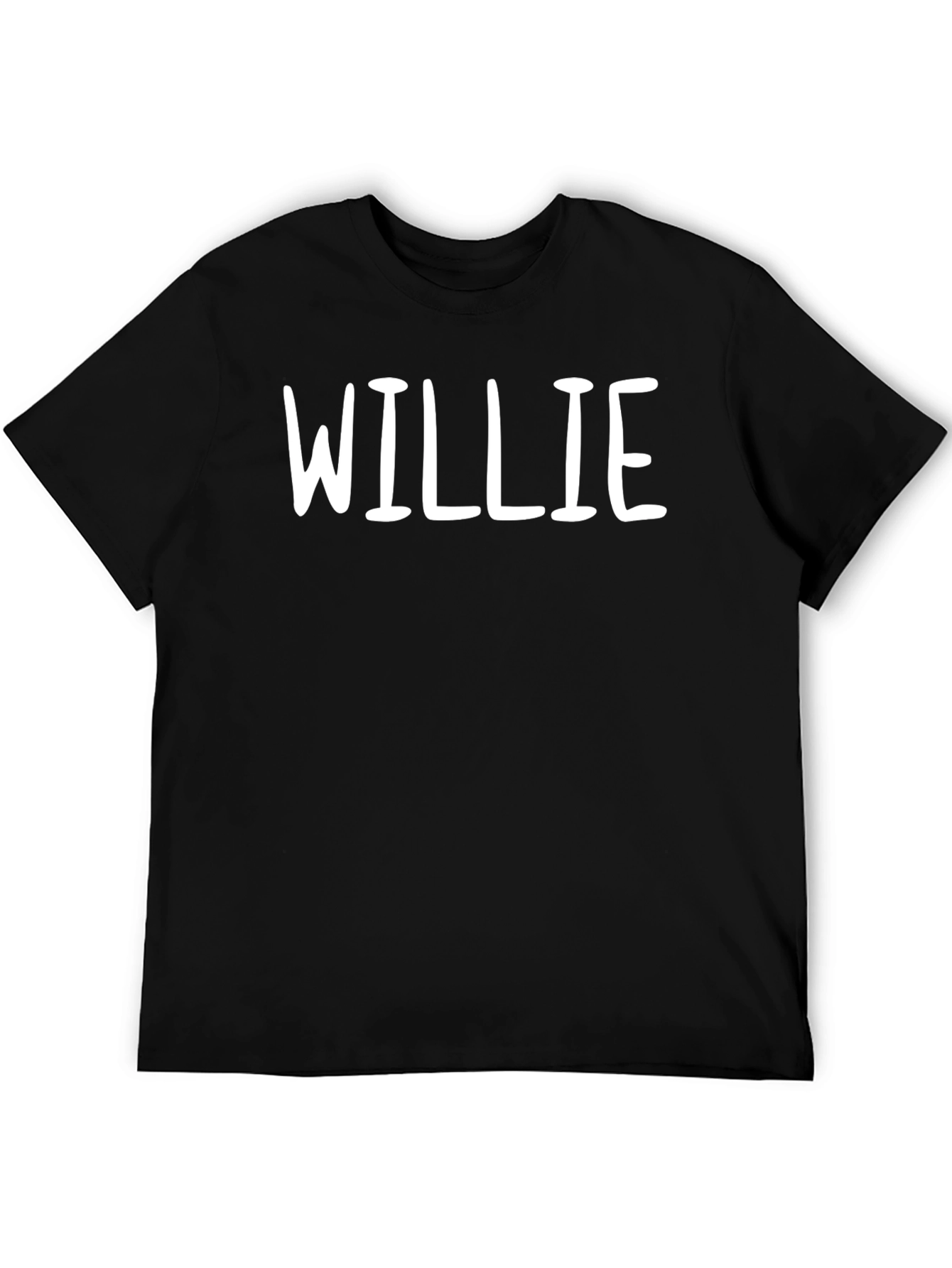 Willie Graphic T-Shirt - Black Crew Neck Tee