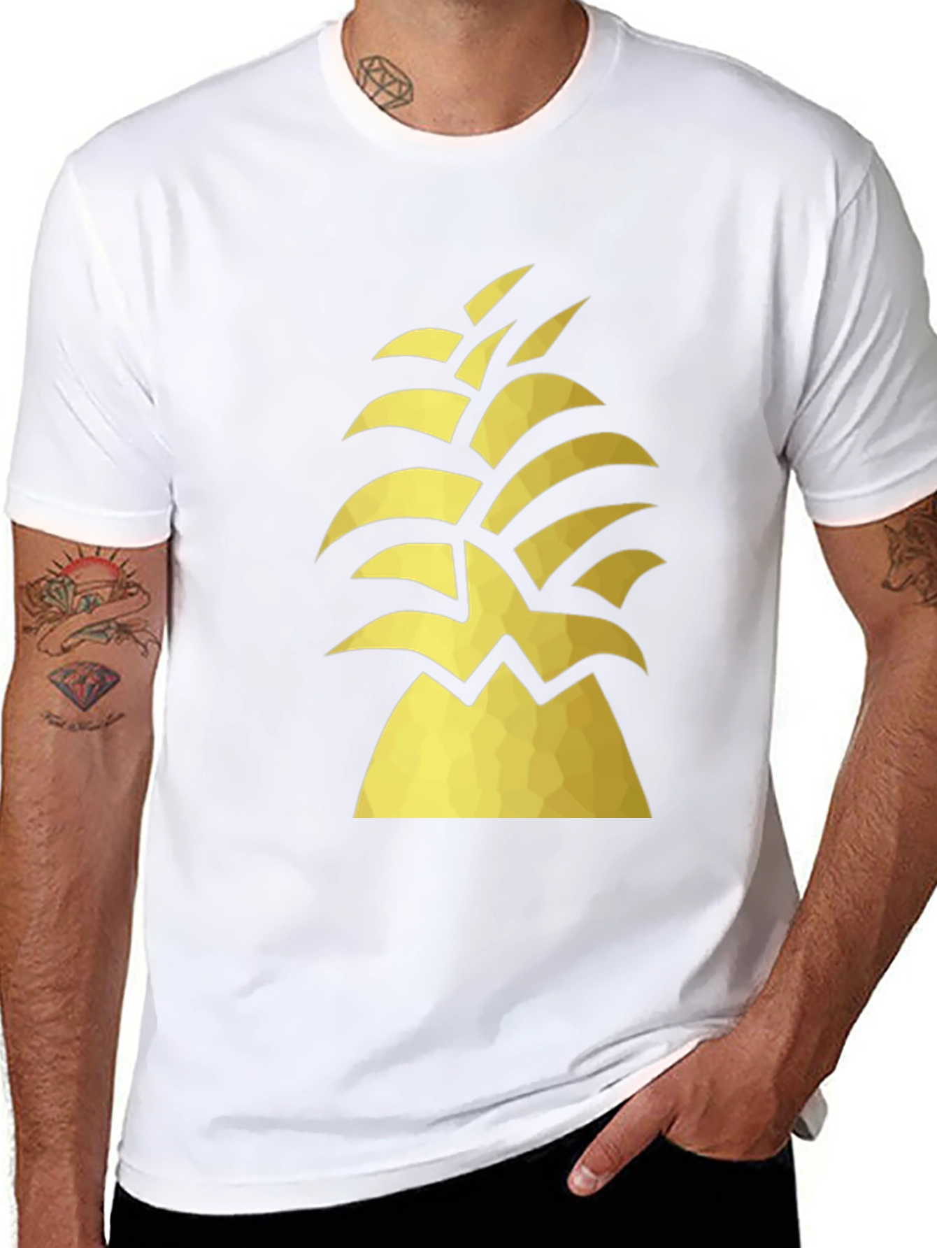 Geometric Pineapple Graphic Tee