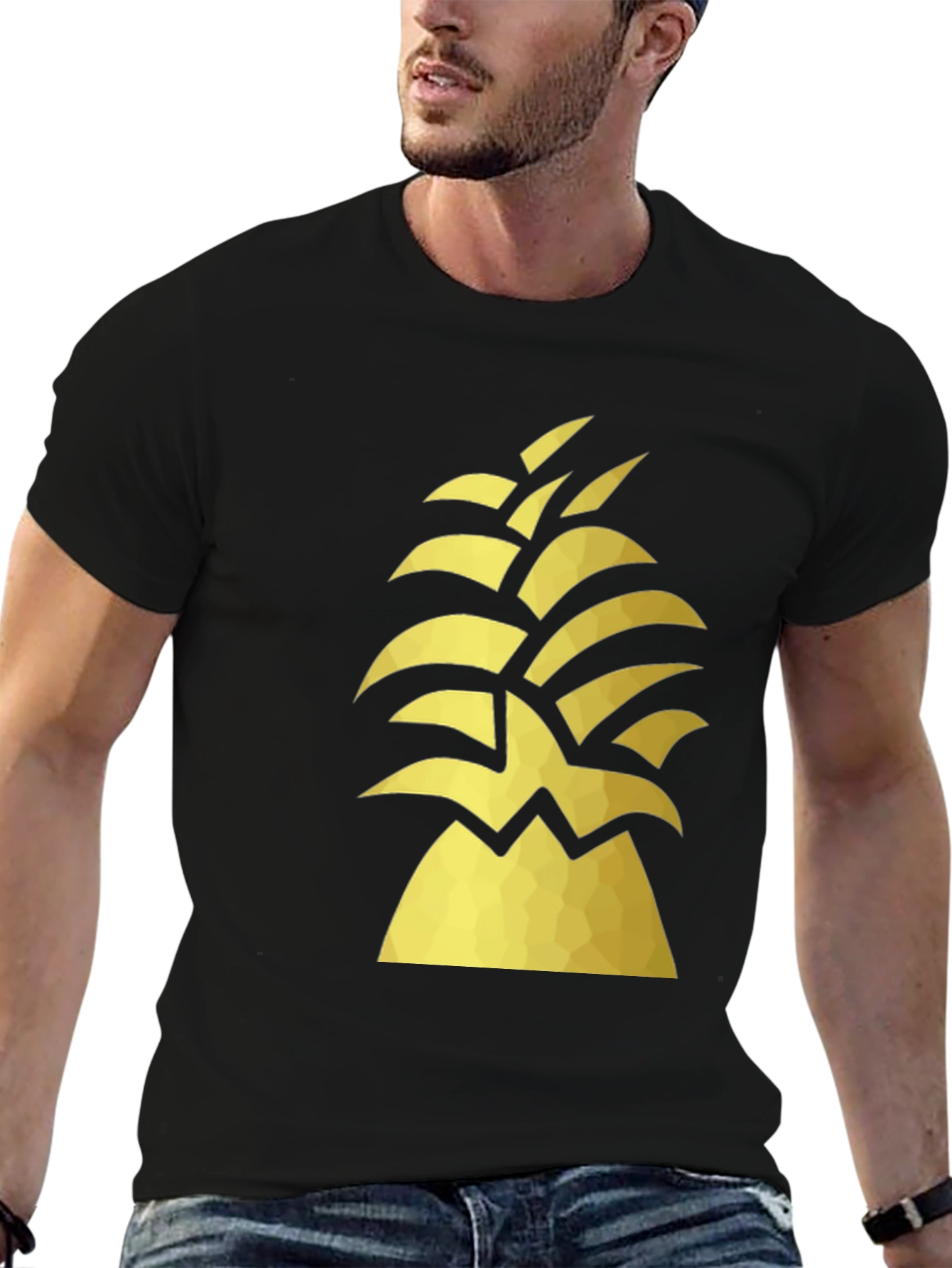 Geometric Pineapple Graphic Tee