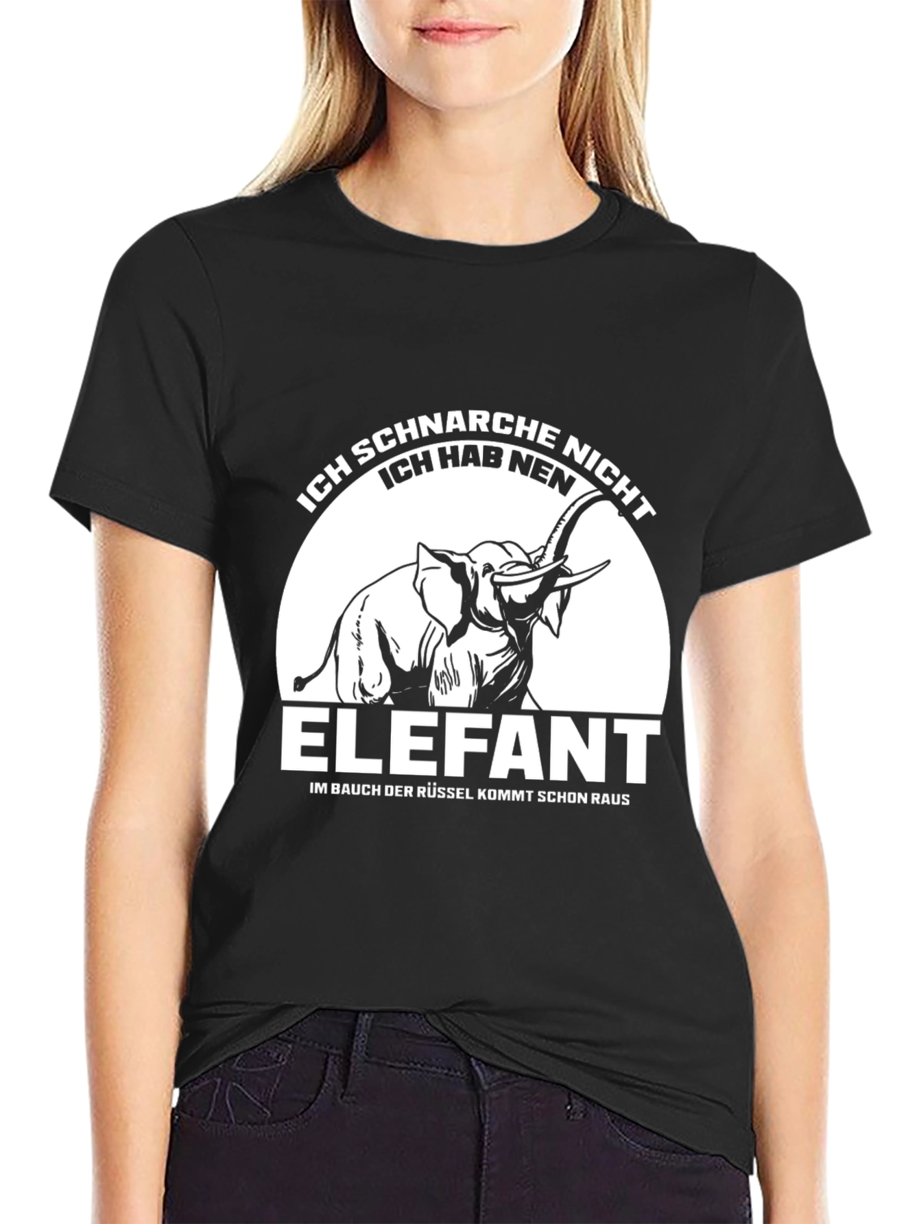 Ich Schnarche Nicht Elephant T-Shirt