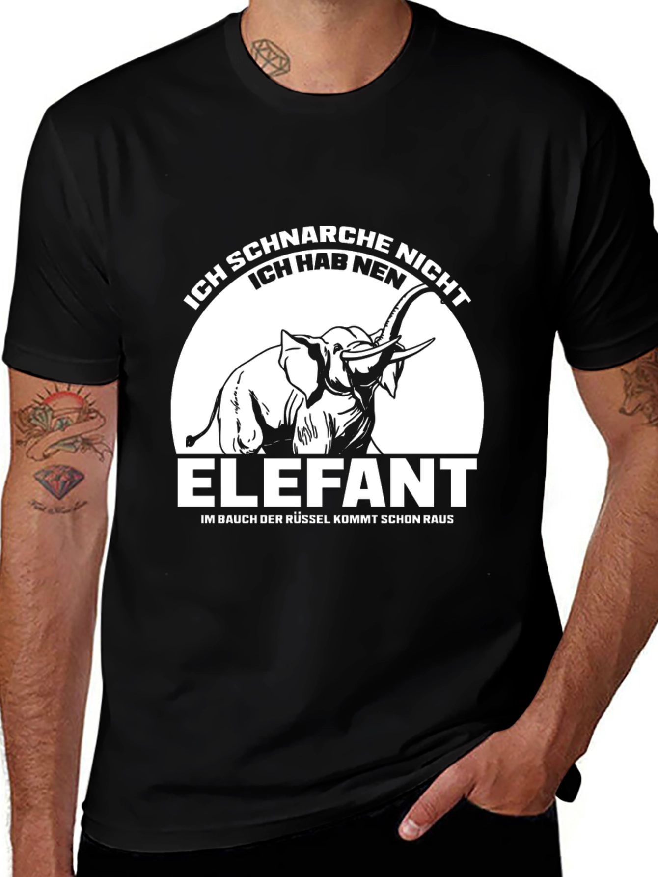 Ich Schnarche Nicht Elephant T-Shirt