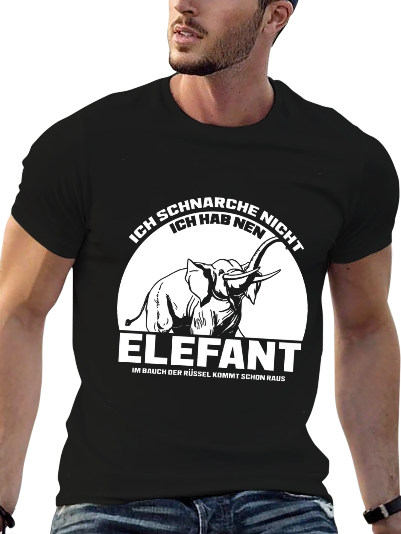 Ich Schnarche Nicht Elephant T-Shirt