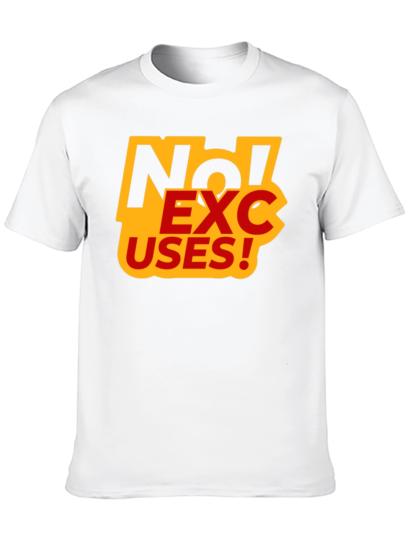 No Excuses Black Graphic Tee