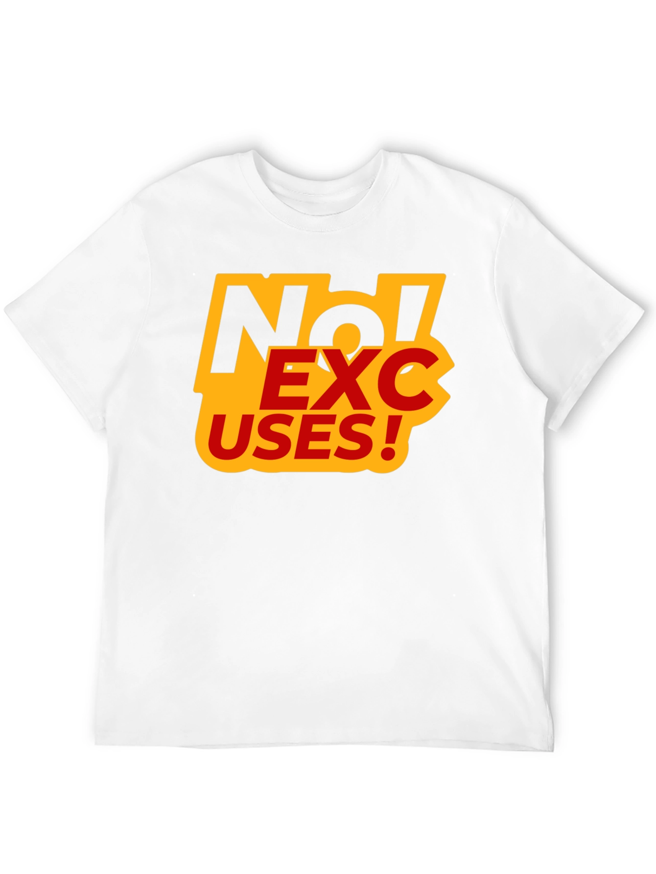 No Excuses Black Graphic Tee