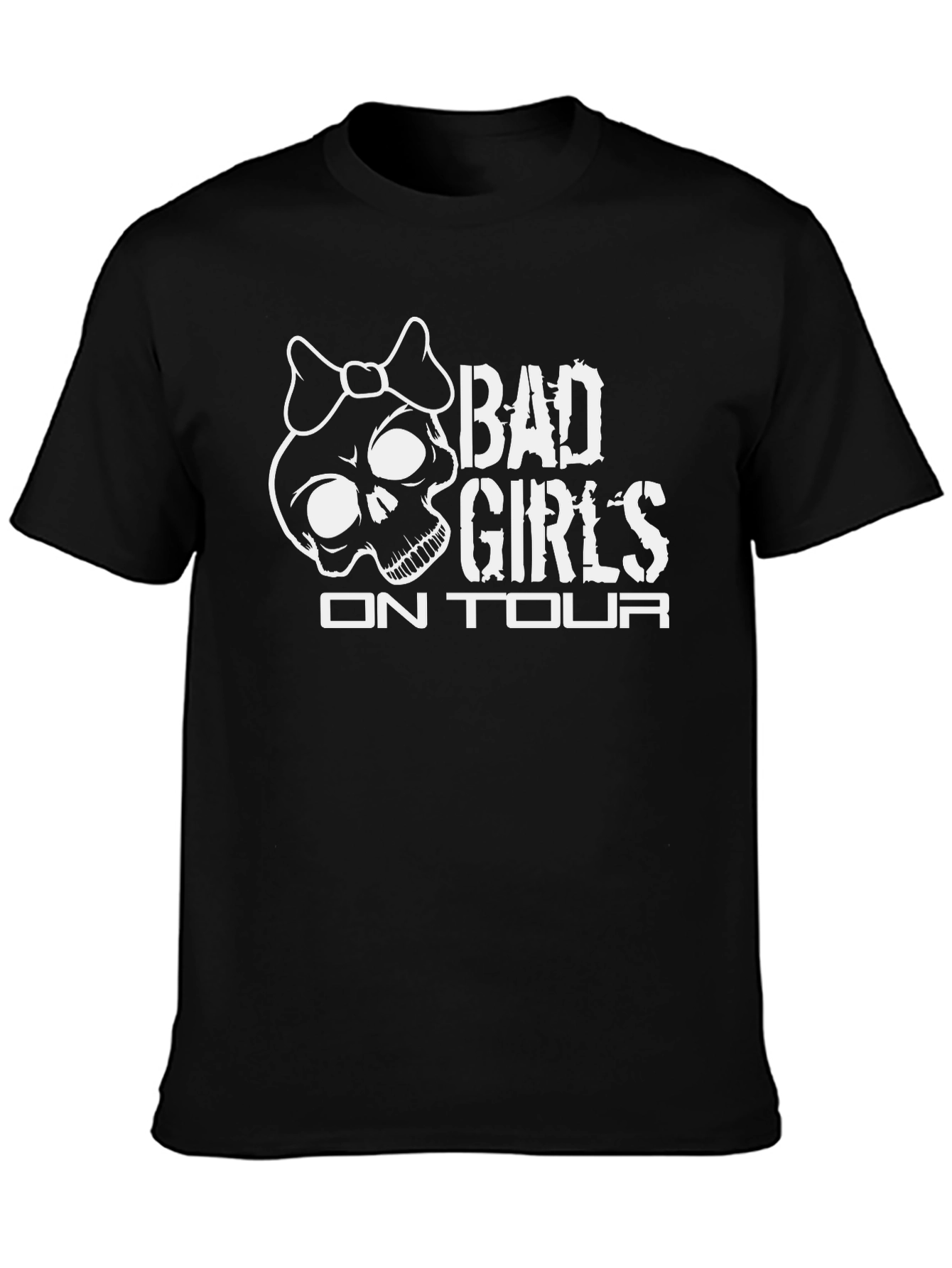 Bad Girls On Tour Skull T-Shirt