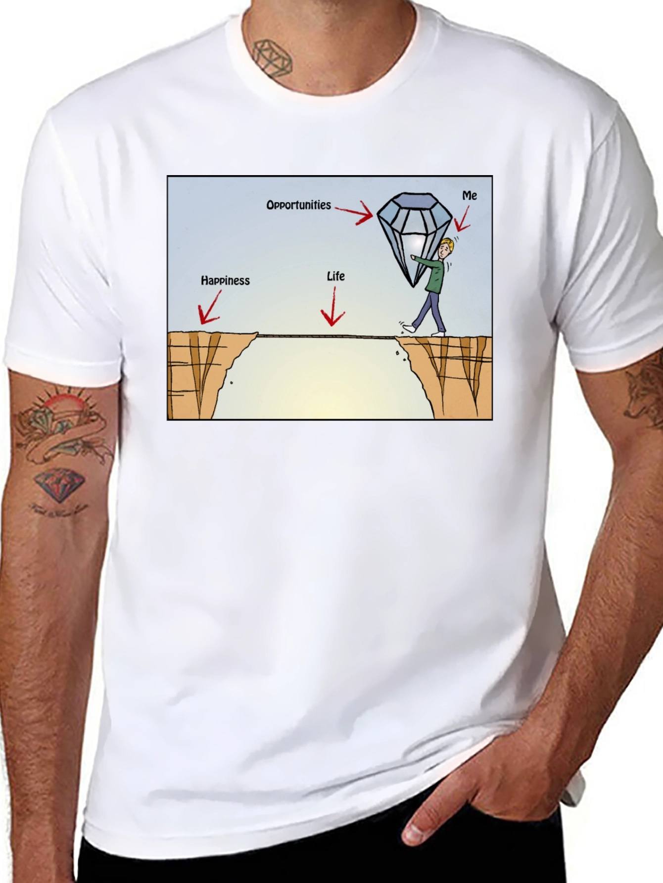 Opportunity Seeker Graphic Tee - Black