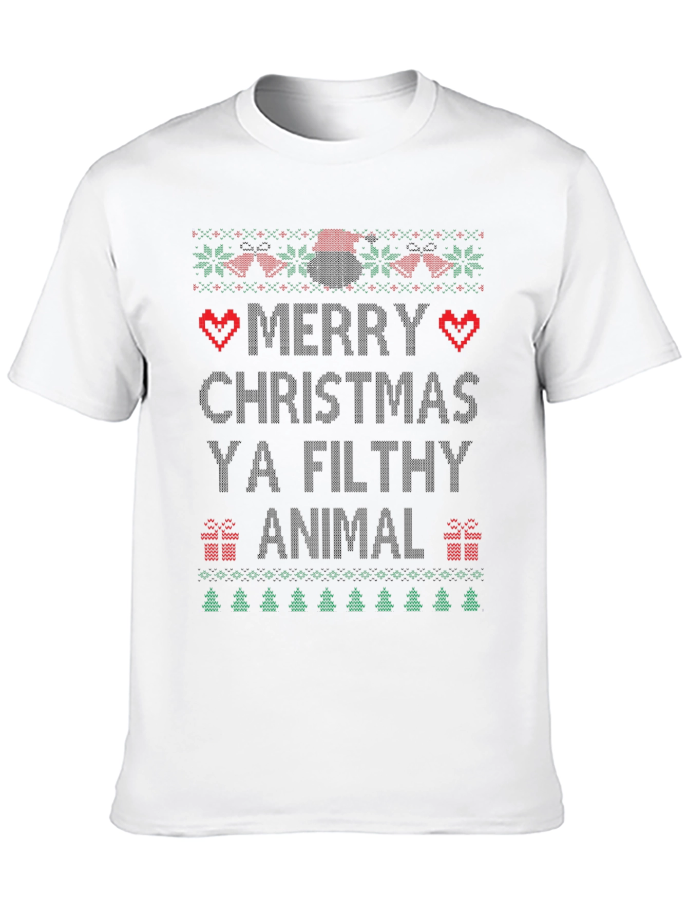 Merry Christmas Ya Filthy Animal Ugly Christmas T-Shirt