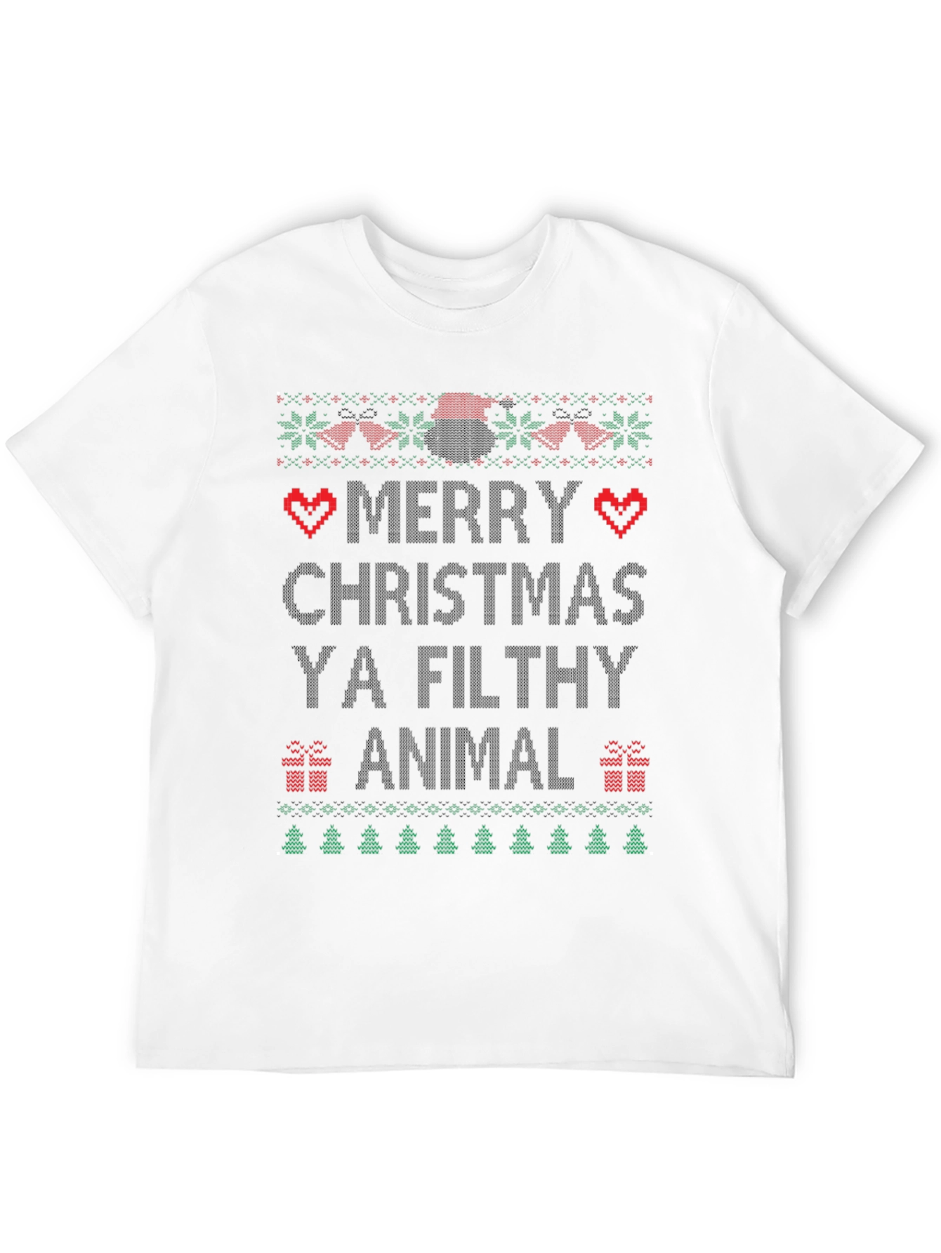 Merry Christmas Ya Filthy Animal Ugly Christmas T-Shirt