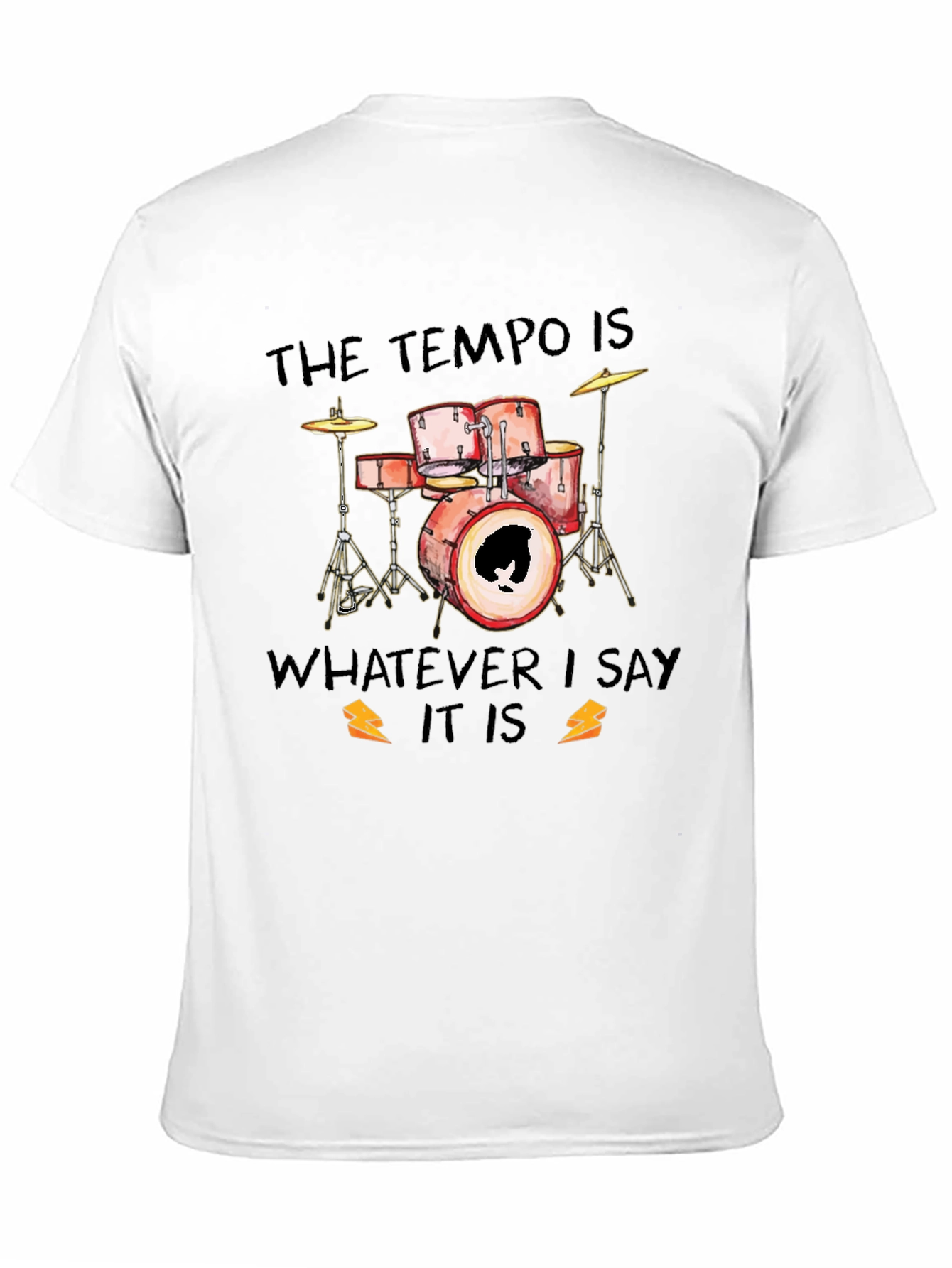 Tempo Drummer Black Graphic Tee