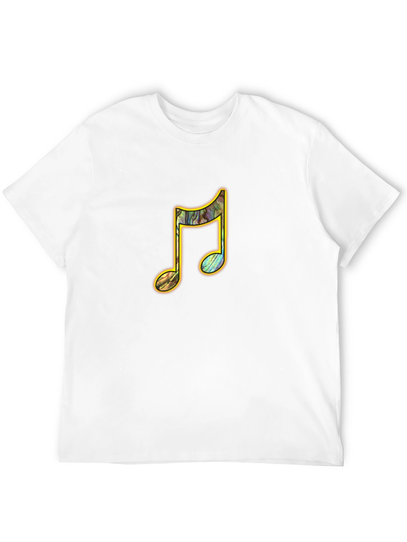 Musical Note Graphic Tee - Stylish Black T-Shirt