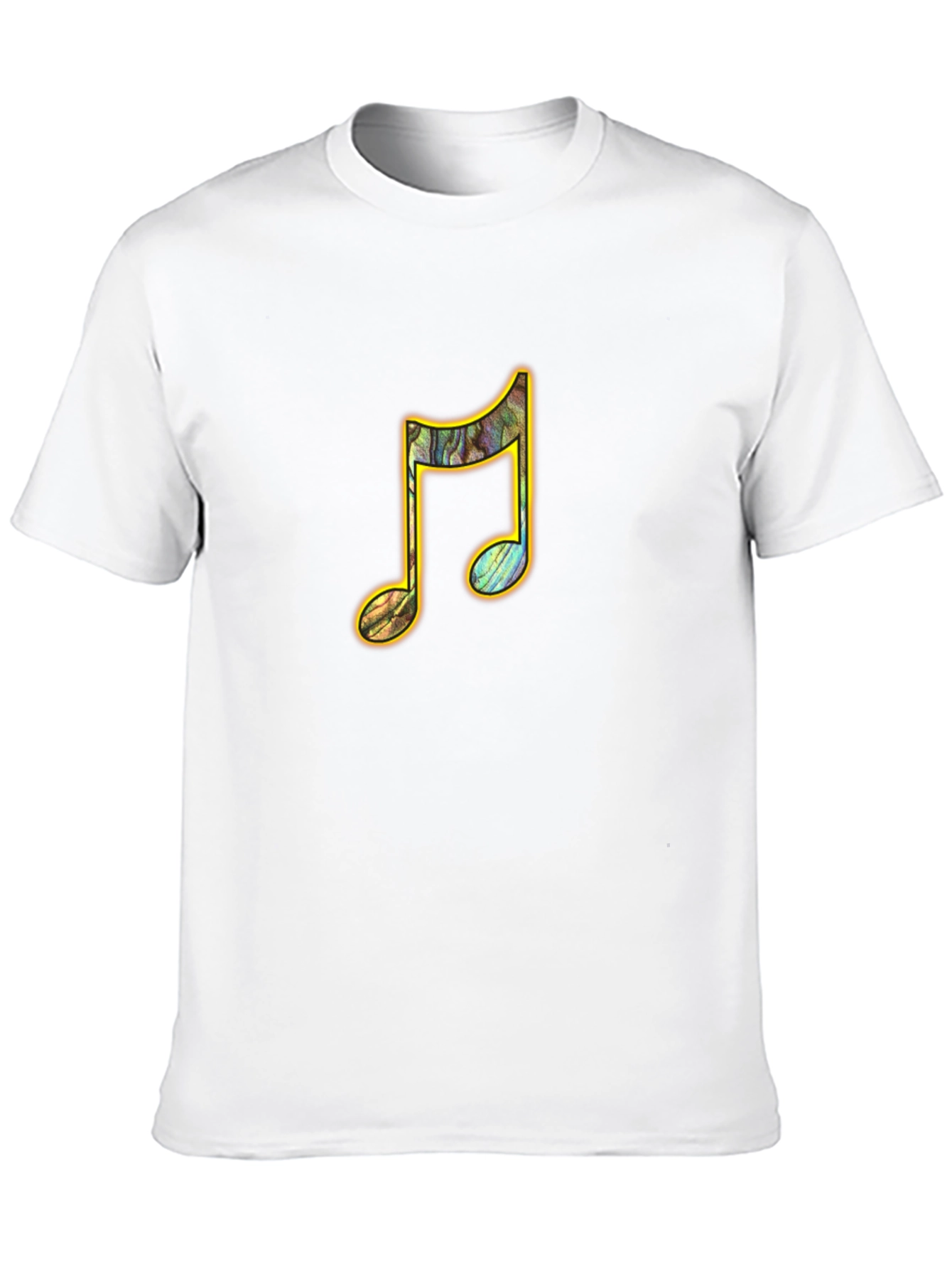 Musical Note Graphic Tee - Stylish Black T-Shirt