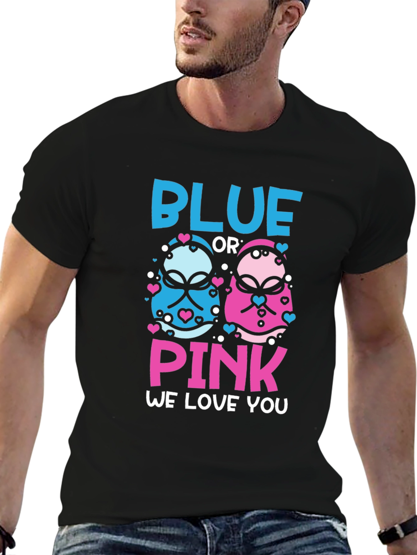 Blue or Pink Gender Reveal T-Shirt