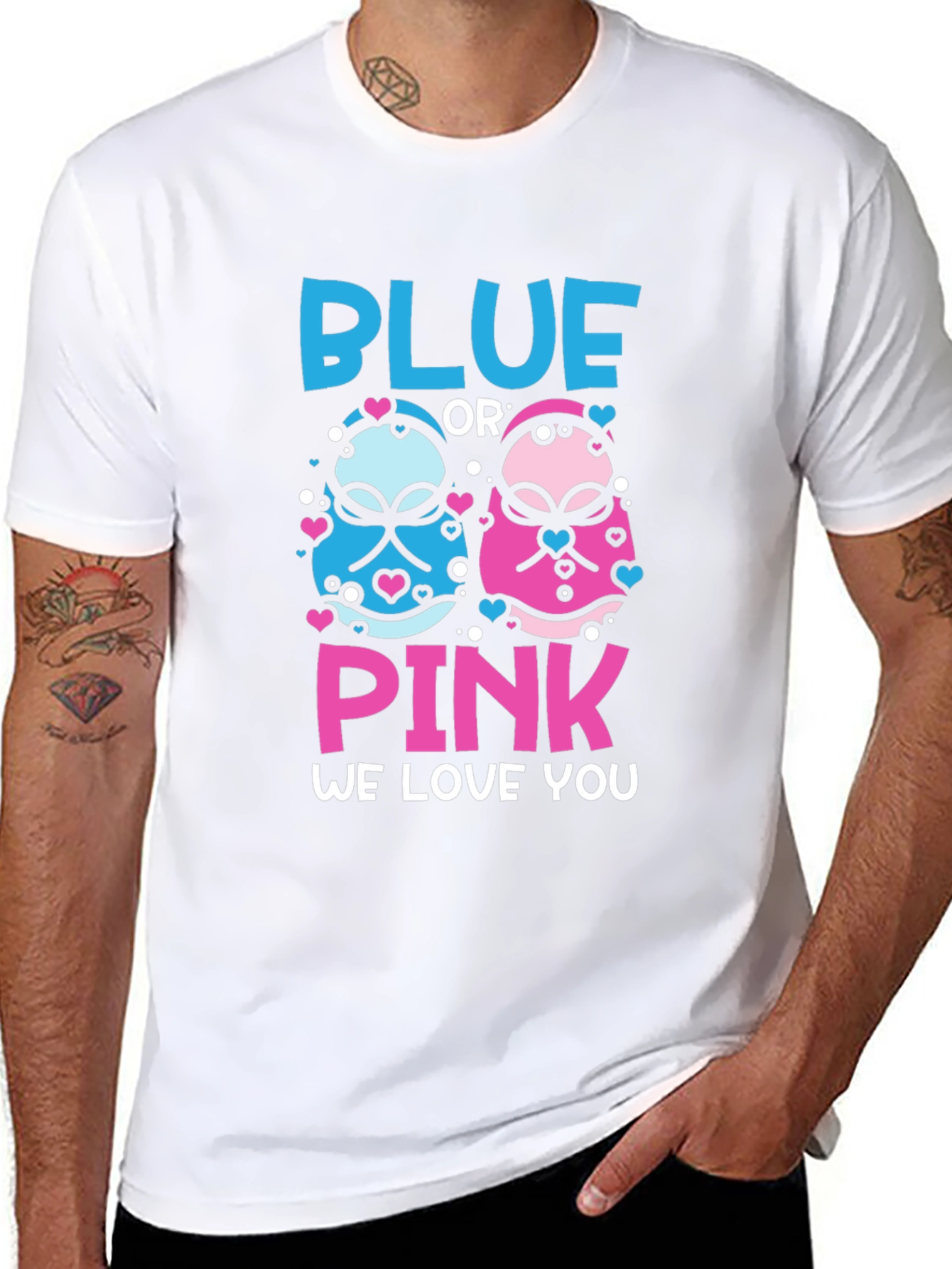 Blue or Pink Gender Reveal T-Shirt