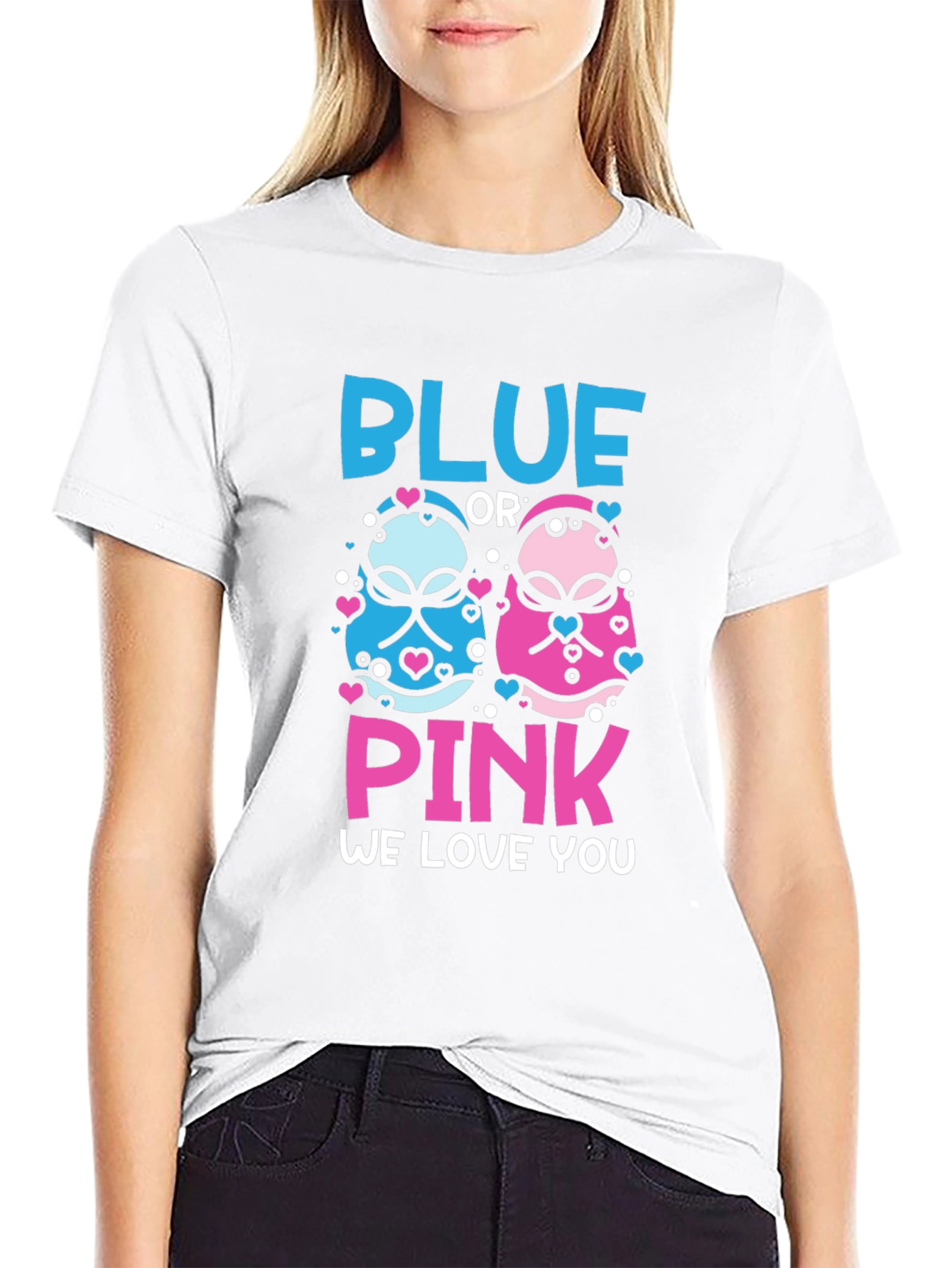 Blue or Pink Gender Reveal T-Shirt