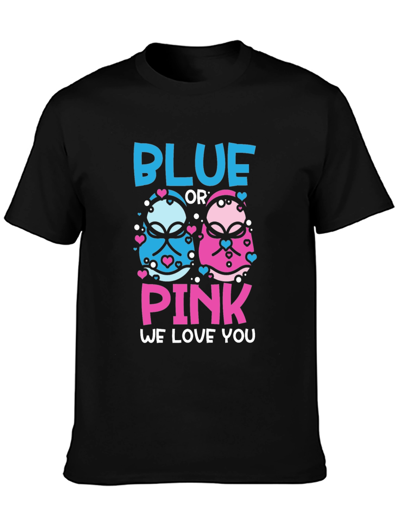 Blue or Pink Gender Reveal T-Shirt