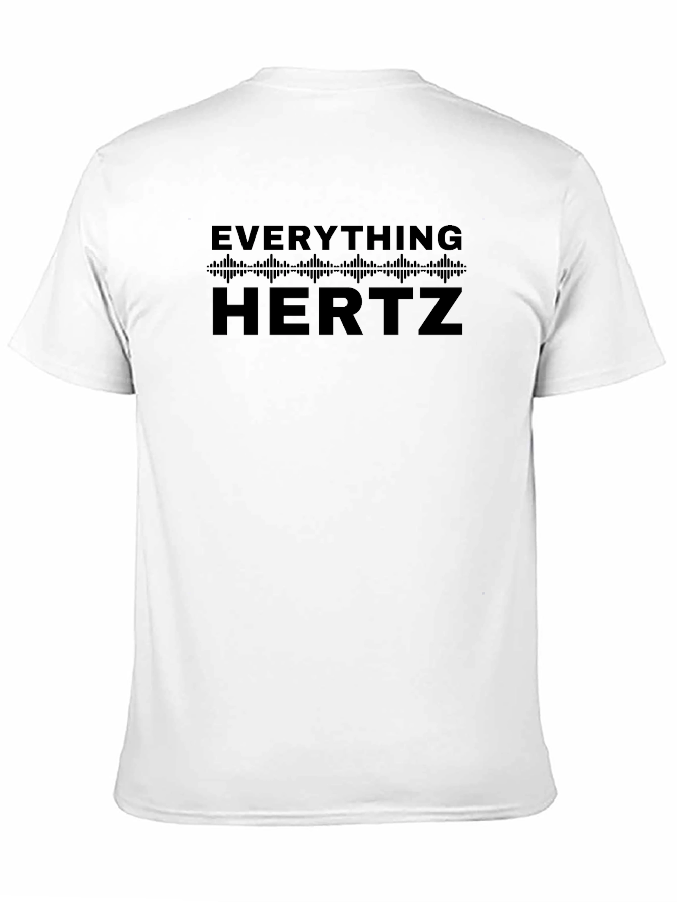 Everything Hertz Black Graphic Tee - Music Lover T-Shirt