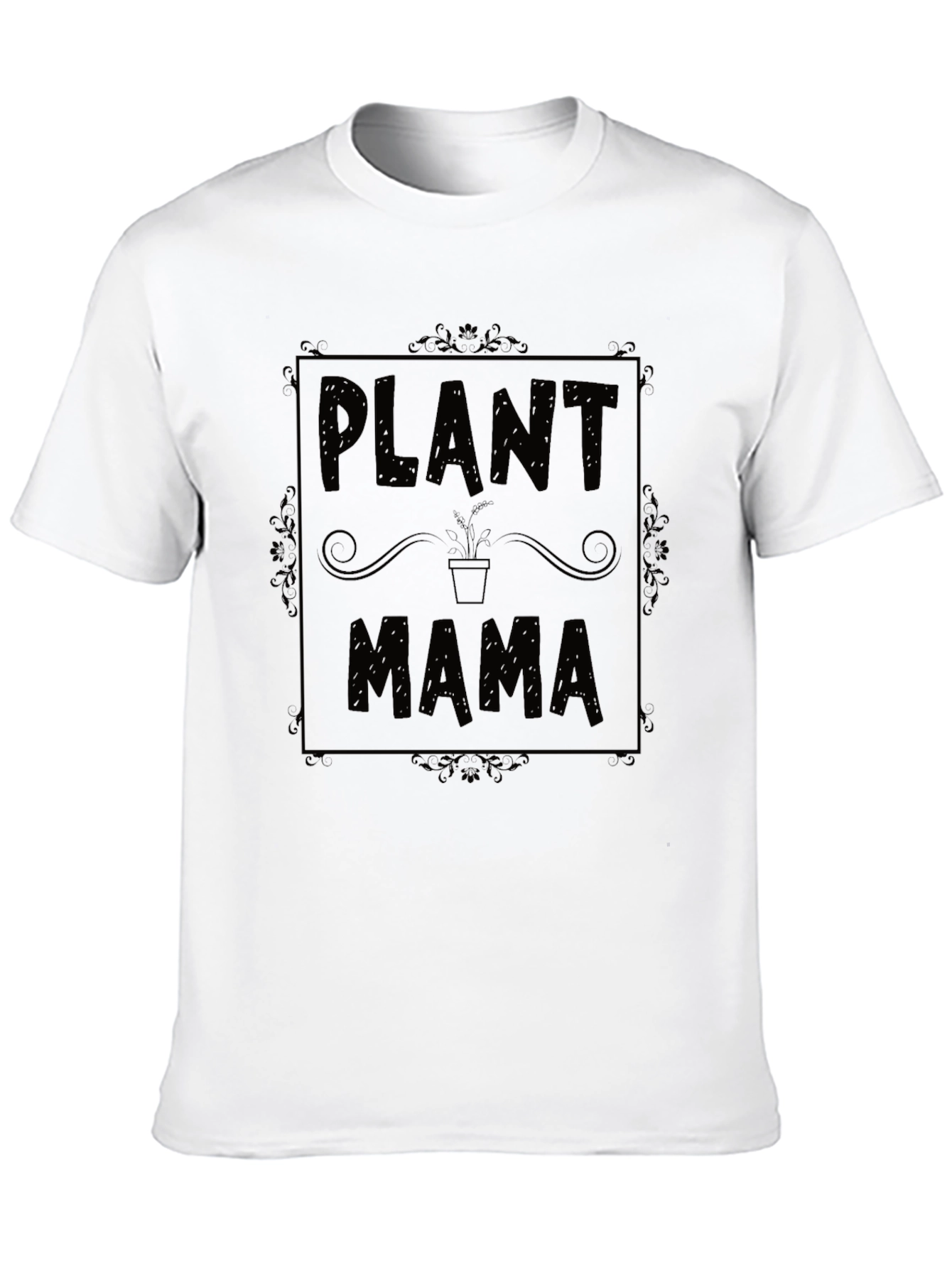 Plant Mama Graphic Tee - Black Cotton Shirt