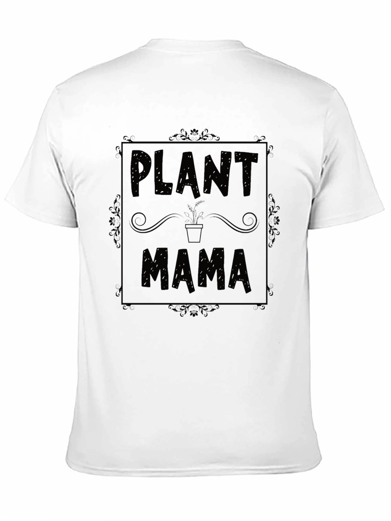 Plant Mama Graphic Tee - Black Cotton Shirt