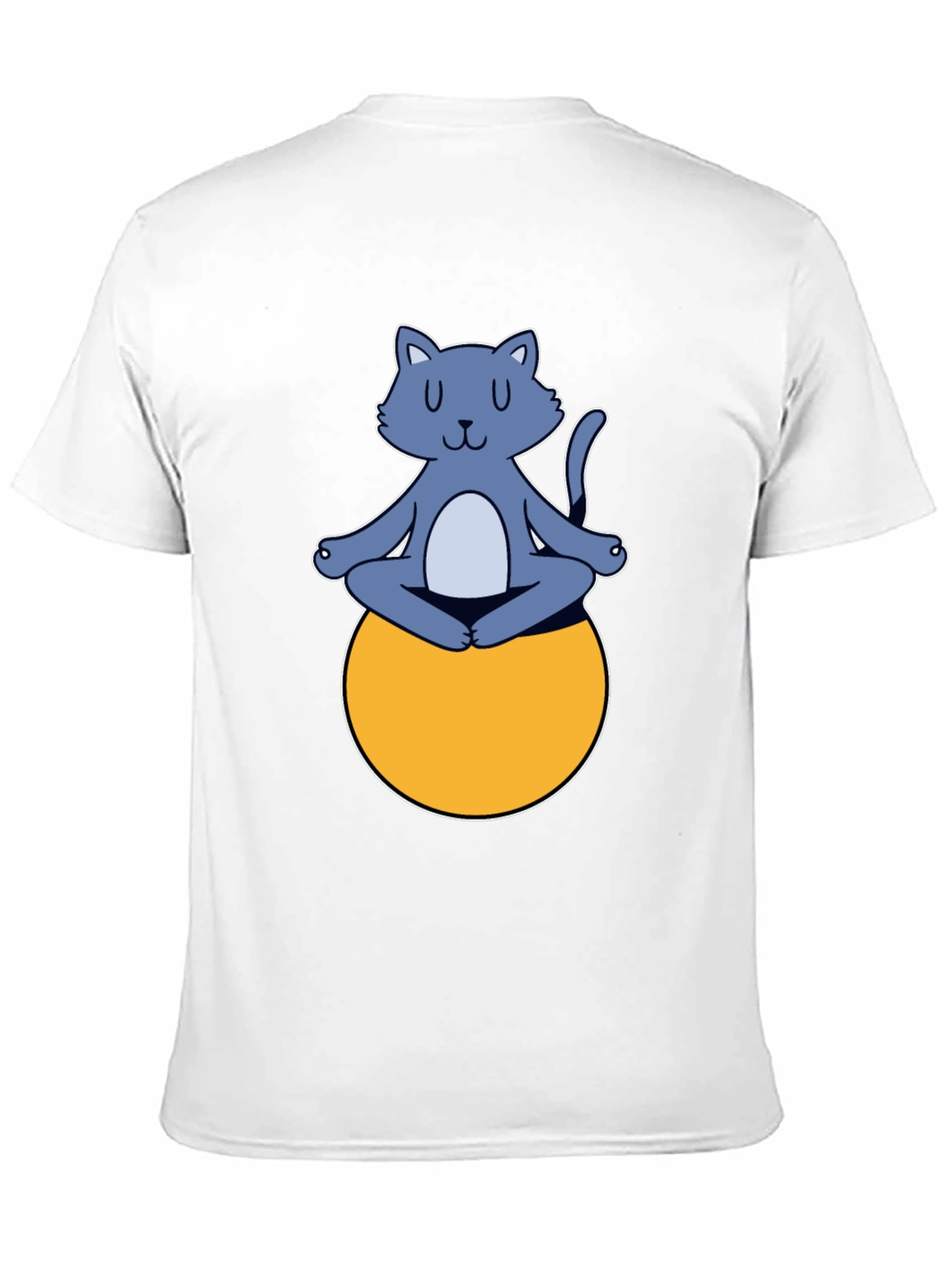 Meditating Cat on Ball Graphic Tee