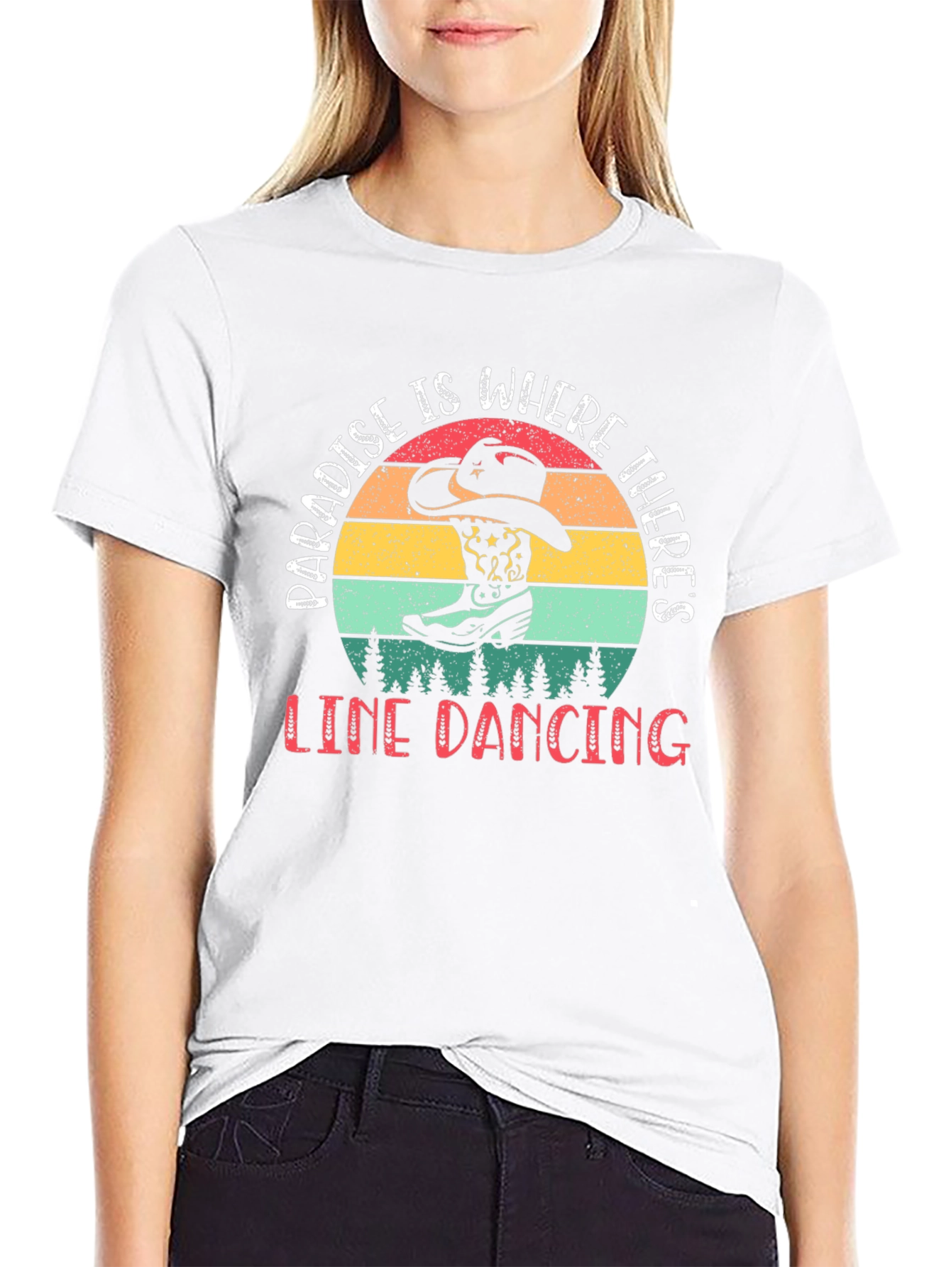 Paradise Line Dancing Graphic Tee