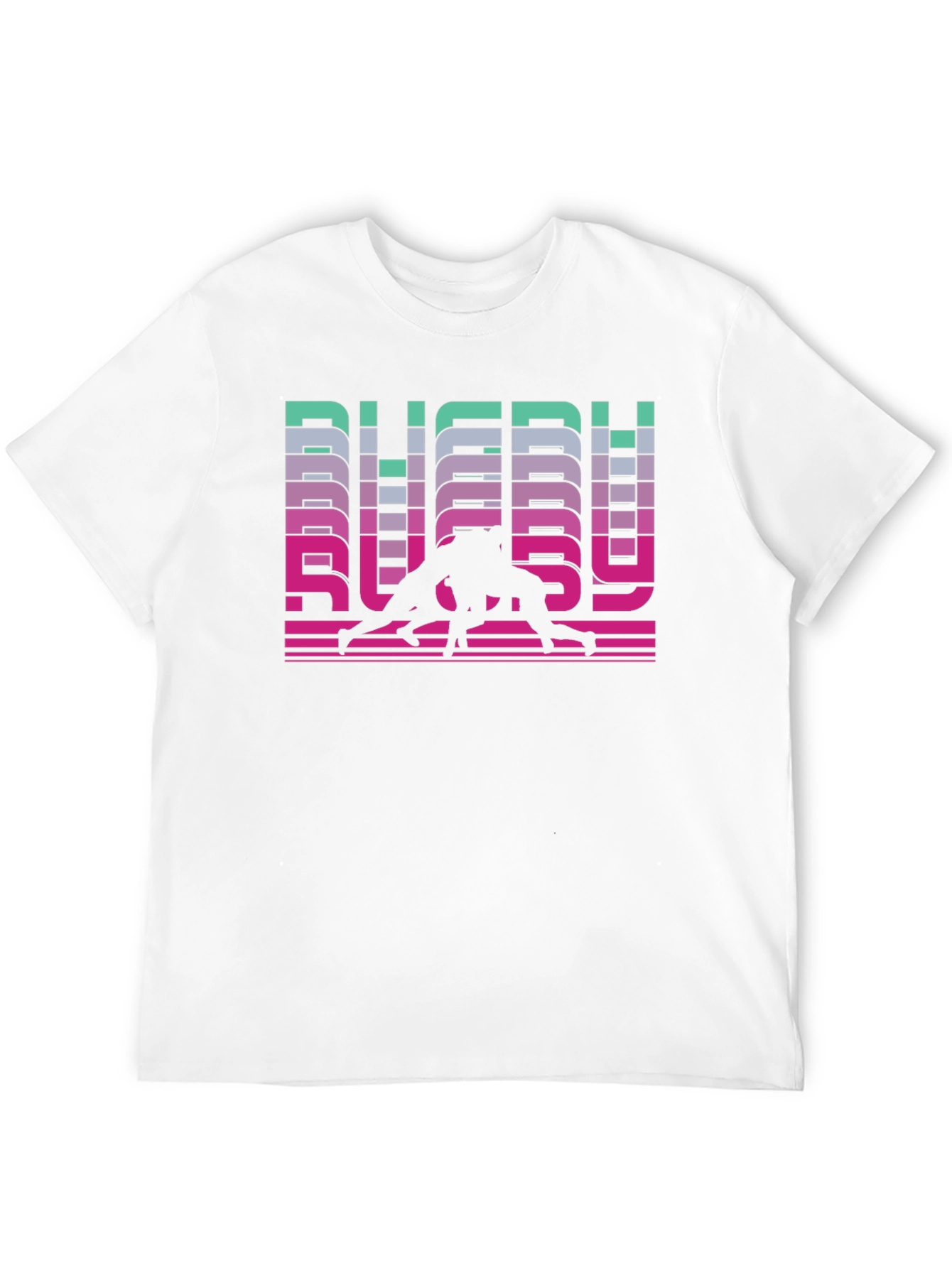 Rugby Retro Graphic T-Shirt - Black